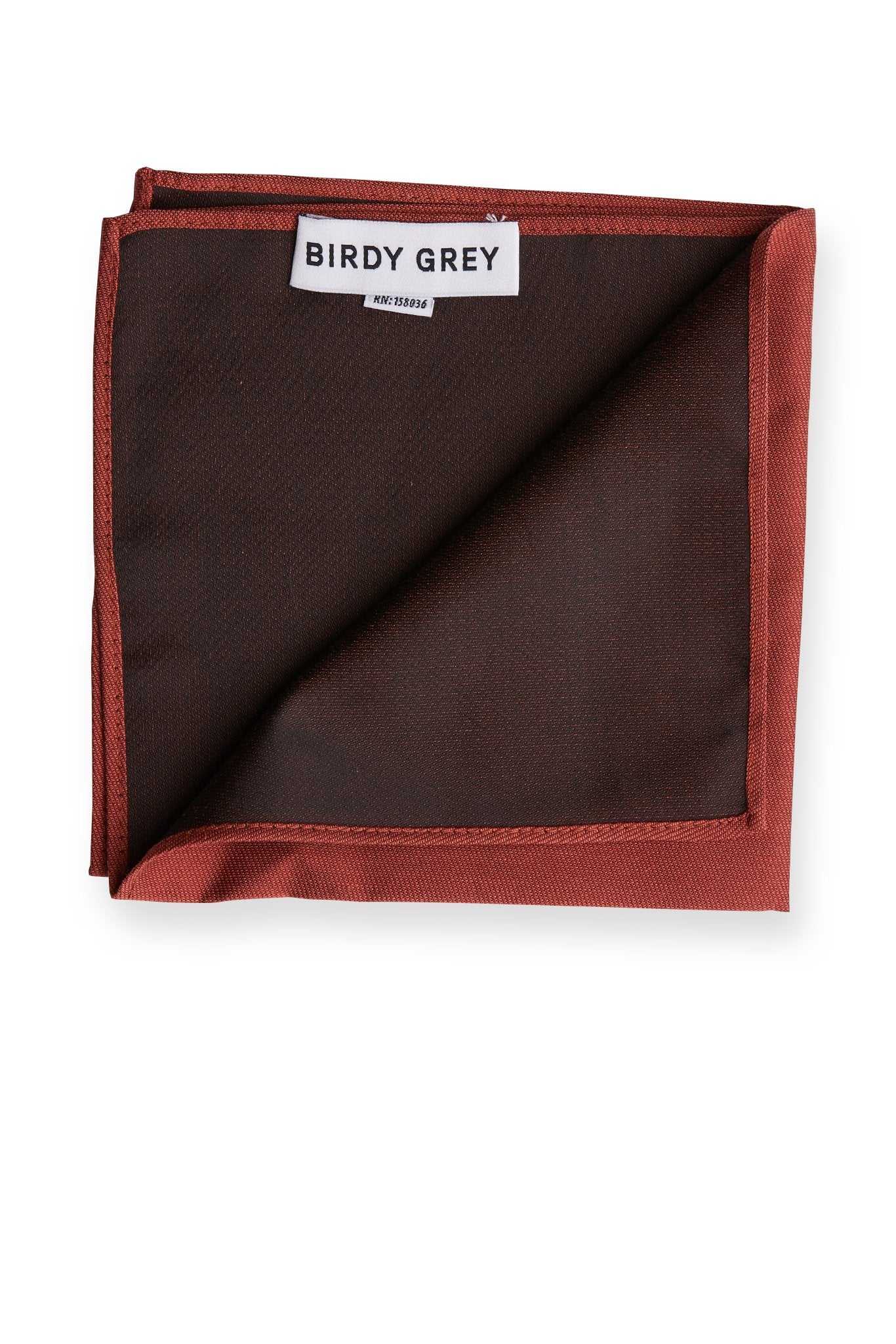 Didi Pocket Square in spice by Birdy Grey, interior view