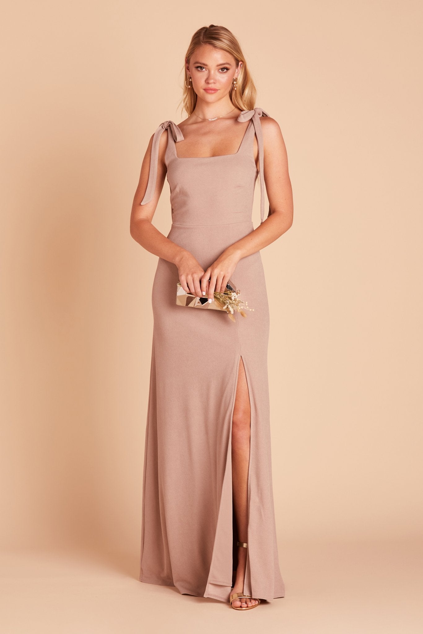 Taupe Alex Convertible Dress by Birdy Grey