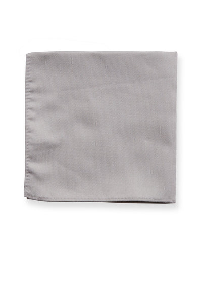 Didi Pocket Square in silver by Birdy Grey, front view