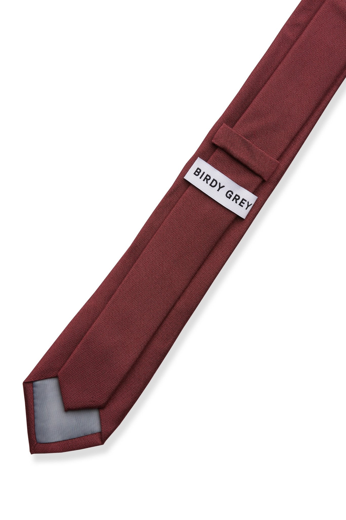 Simon Necktie in Rosewood by Birdy Grey, back view