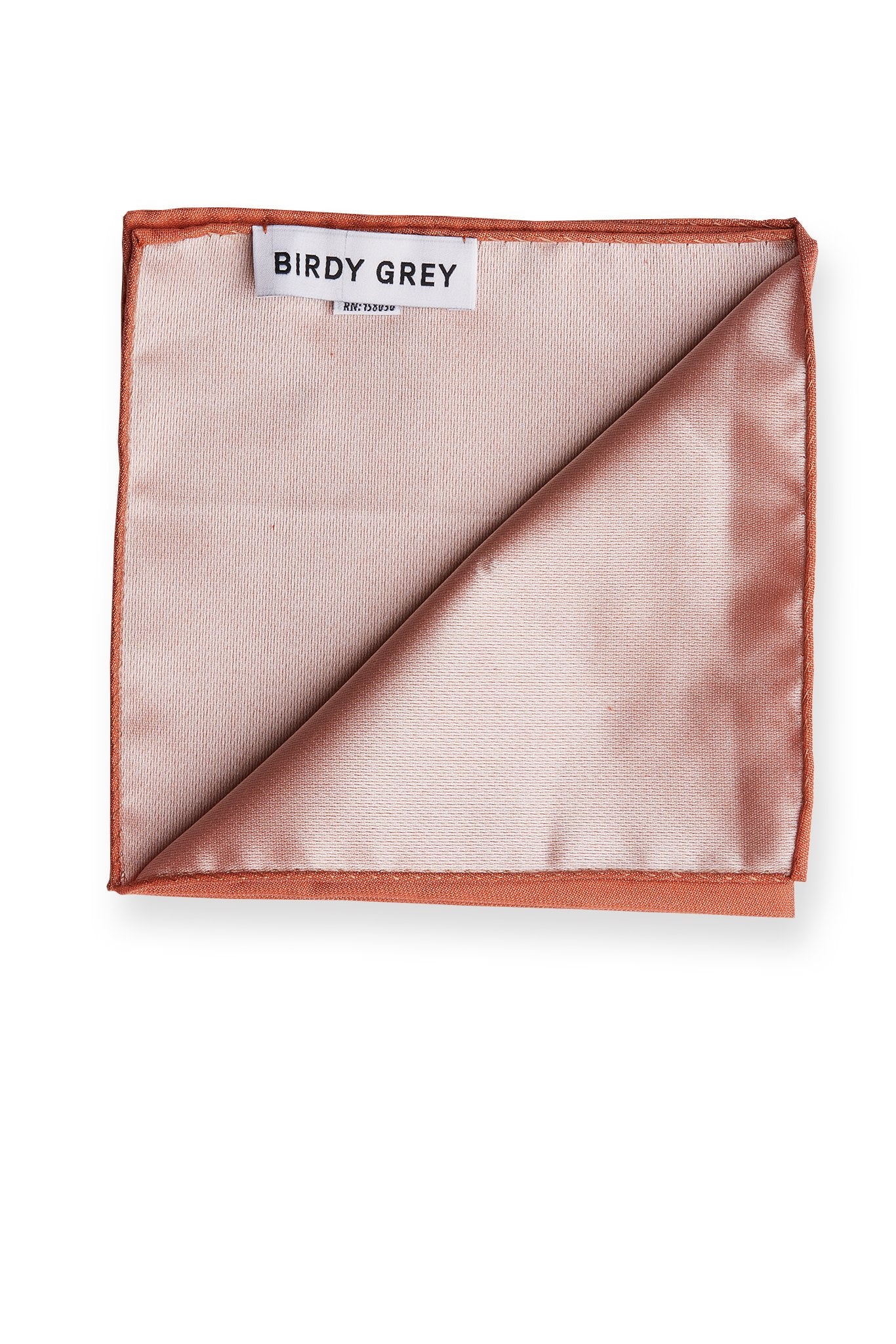 Didi Pocket Square in terracotta by Birdy Grey, interior view