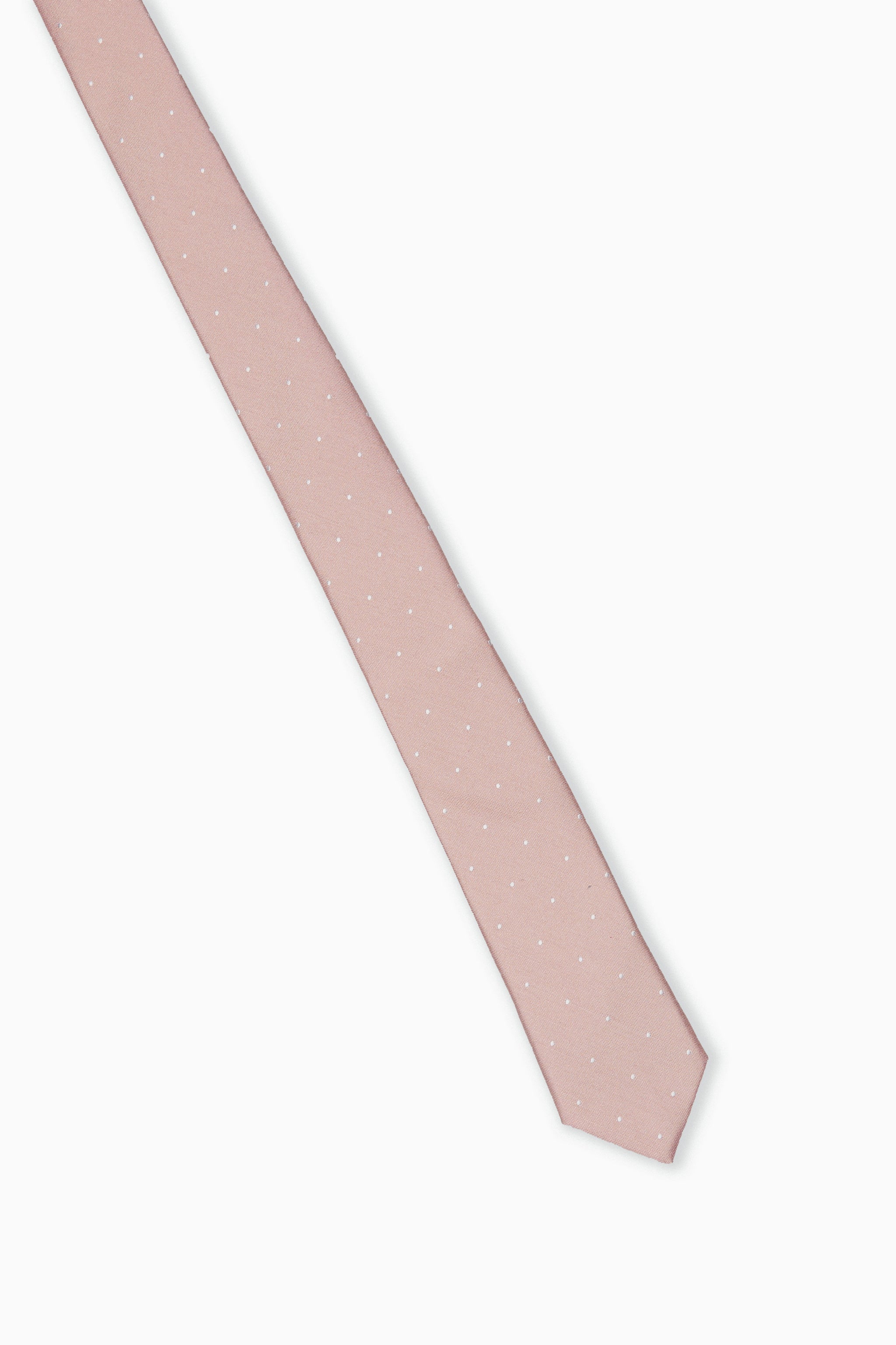 Simon Necktie in Dusty Rose Dot by Birdy Grey, front view