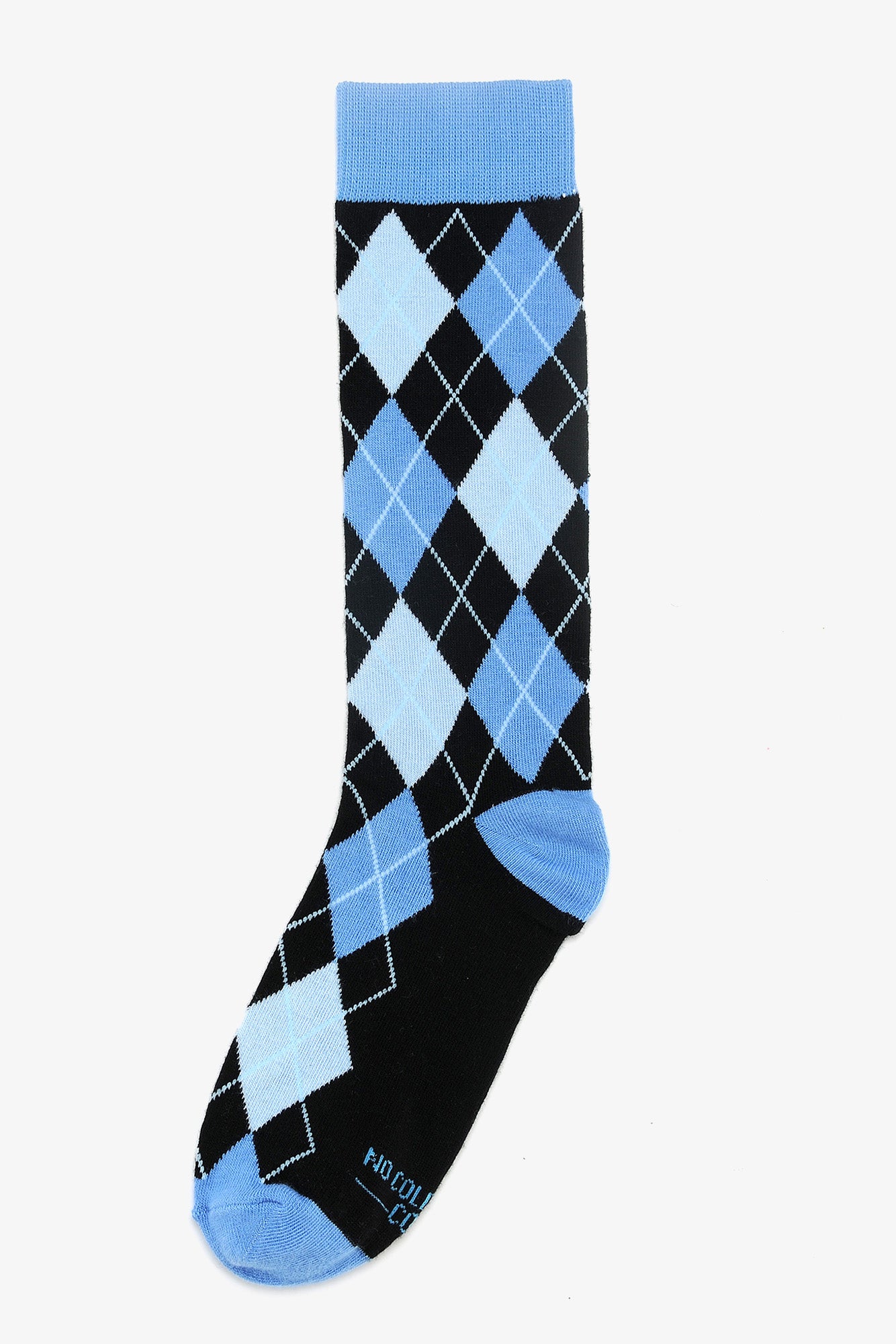 Blue and Black Argyle Groomsmen Socks by No Cold Feet