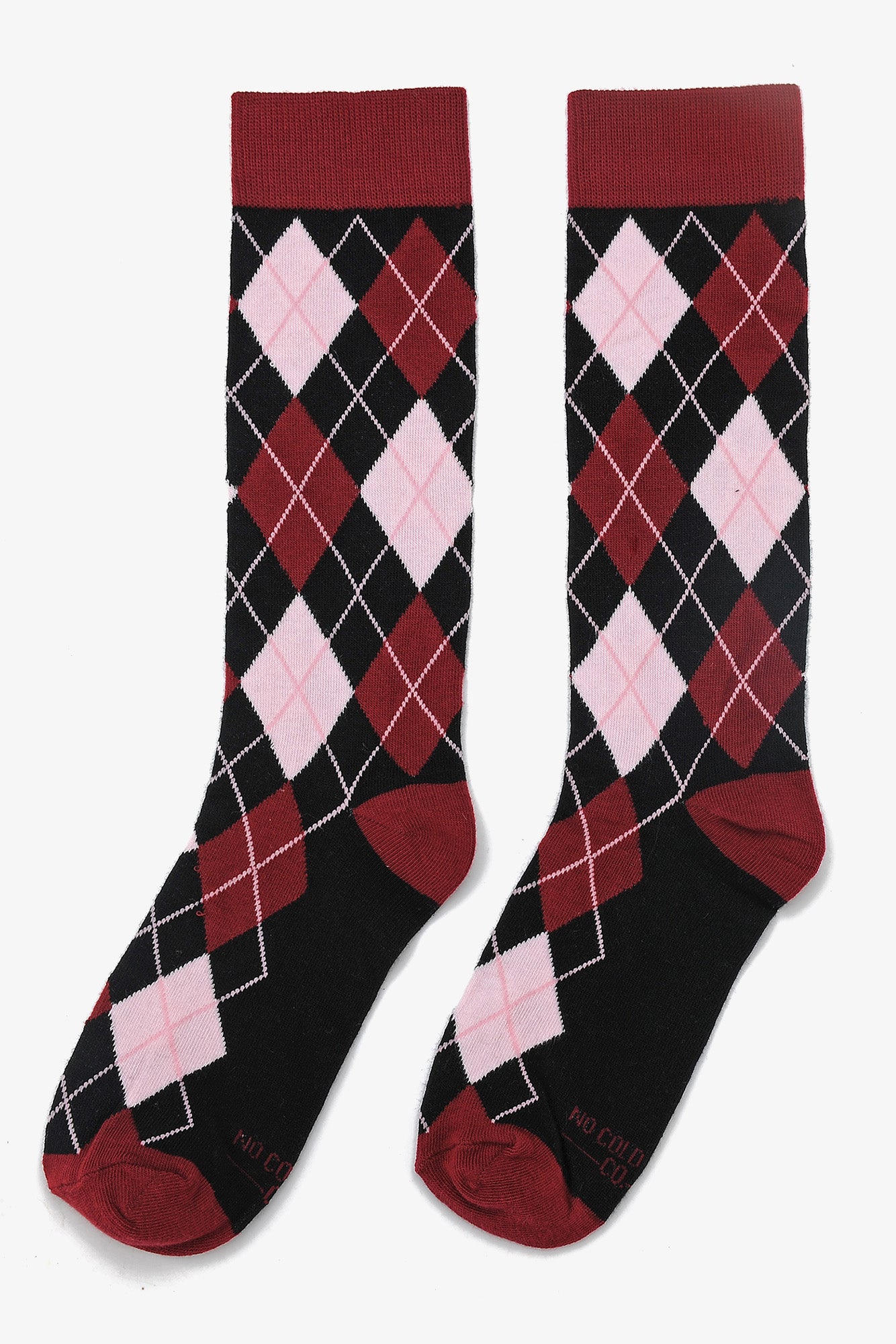 Argyle Groomsmen Socks By No Cold Feet - Red