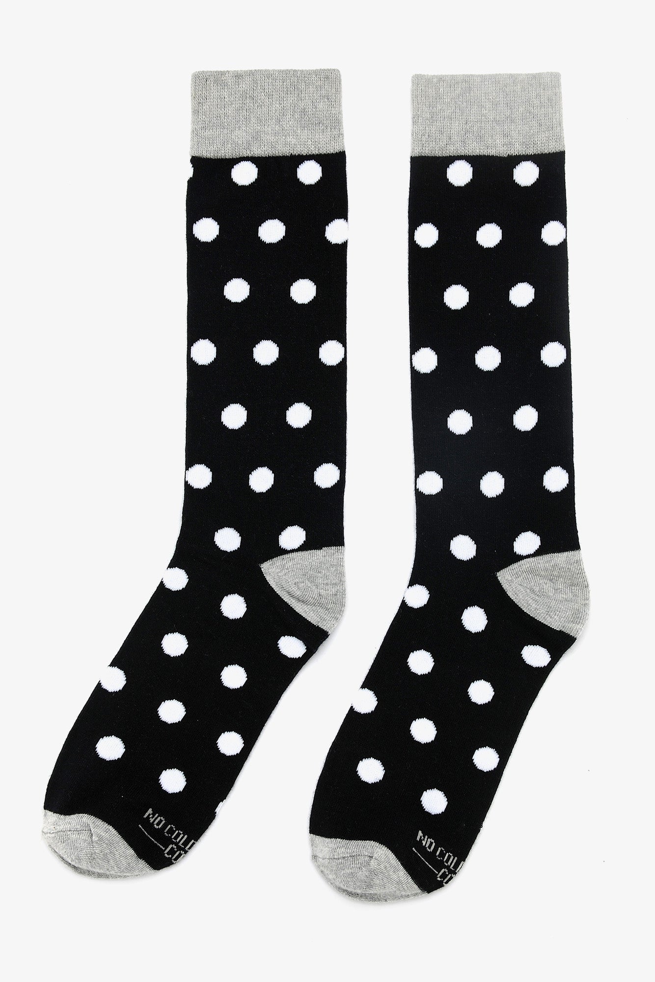Polka Dot Groomsmen Socks By No Cold Feet - Black