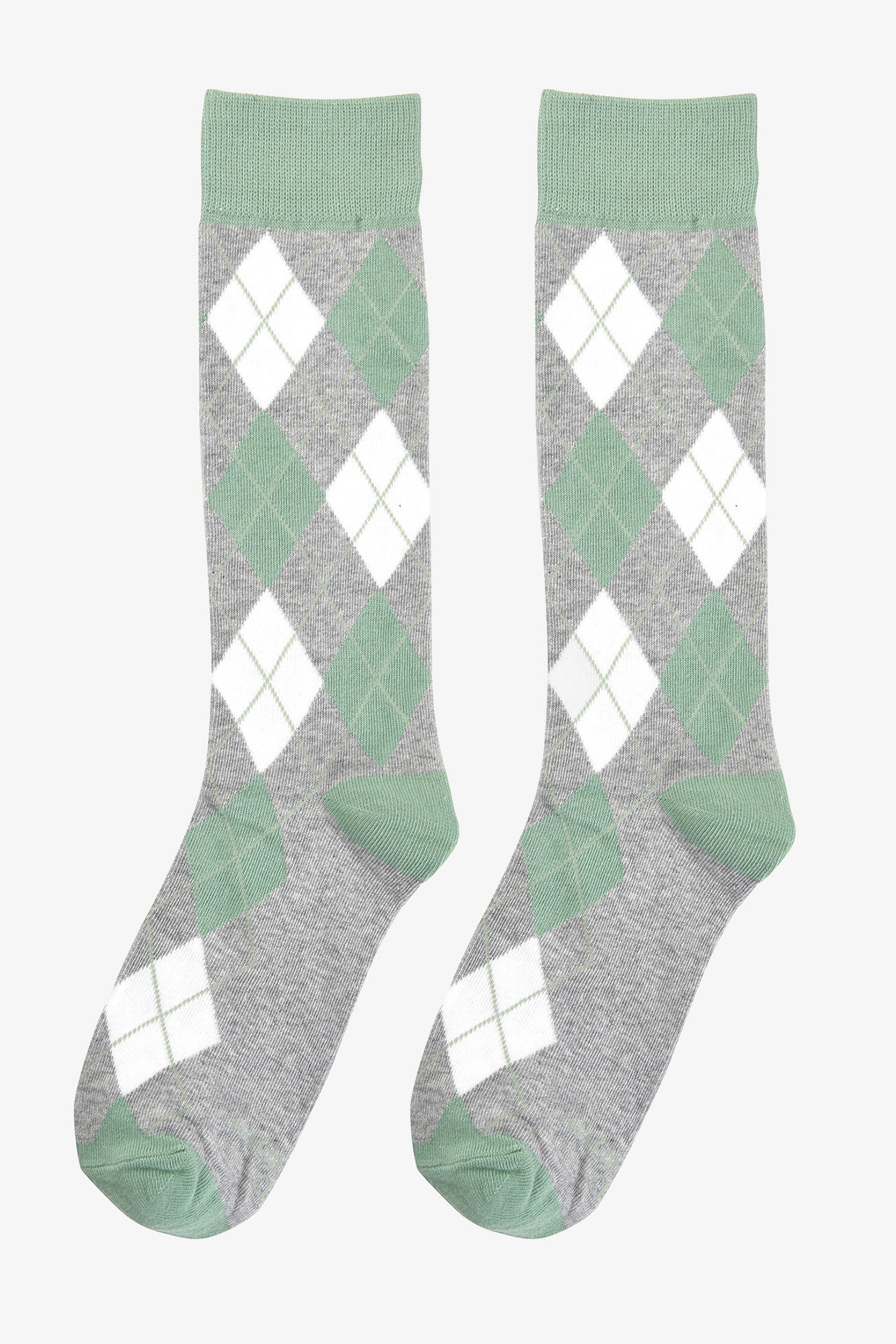 Sage Argyle Groomsmen Socks by No Cold Feet