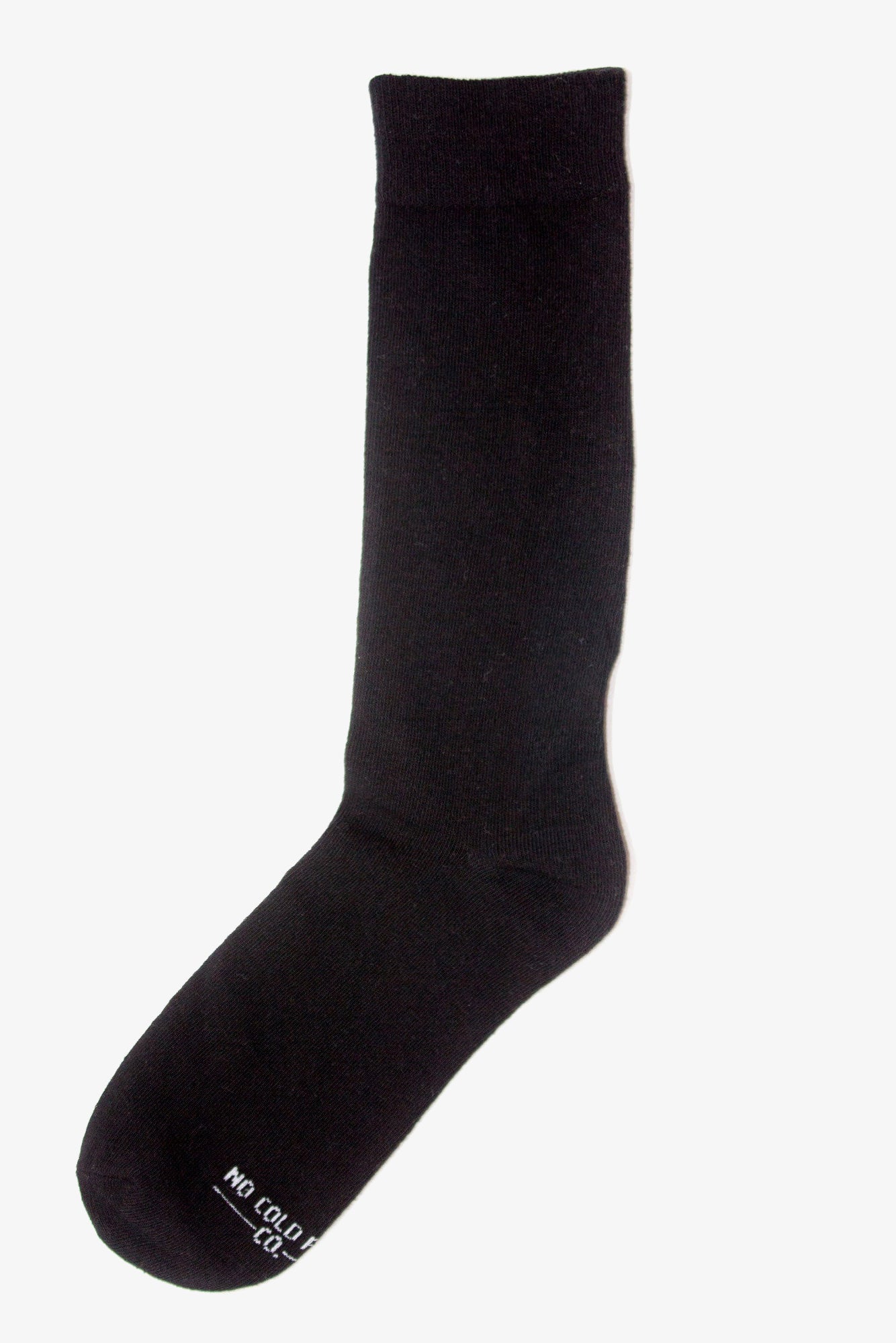 Solid Black Groomsmen Socks by No Cold Feet