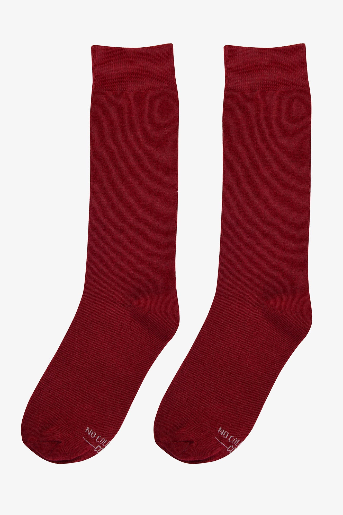 Solid Burgundy Groomsmen Socks by No Cold Feet