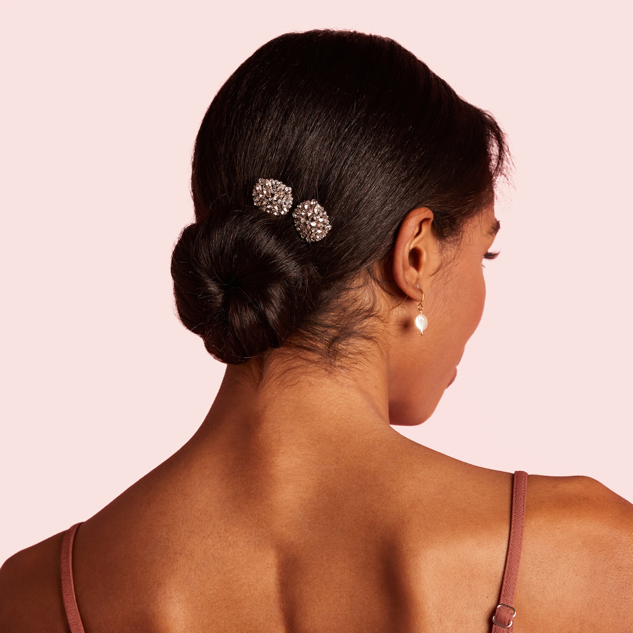 Capri Floating Crystal Hair Pins by Birdy Grey, front view
