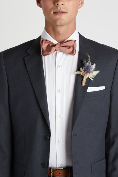 Daniel Bow Tie in desert rose by Birdy Grey, front view