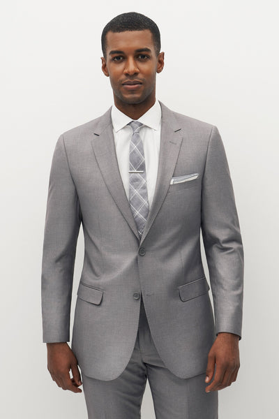 Light Grey 2-Piece Single Breasted 2 Button Suit Bundle.Light Gray Suit |  Suitcentury
