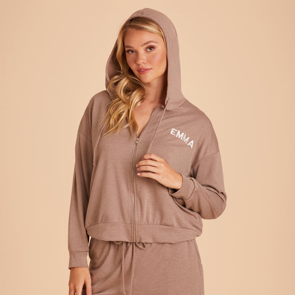 Gilli Cocoa Zip Up Hoodie XL / Personalized
