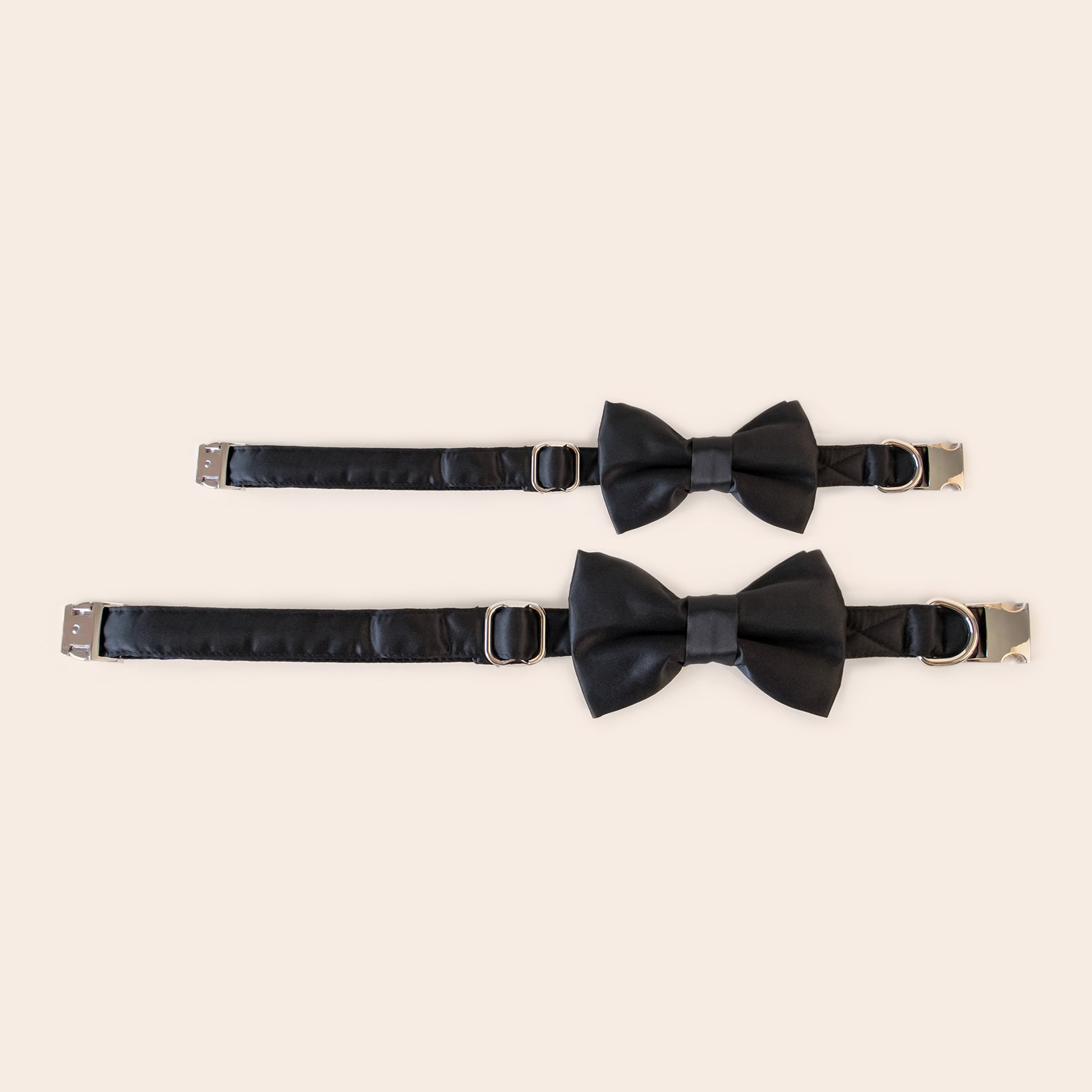 Muggsy Dog Bow Tie Collar in Black by Birdy Grey, front view