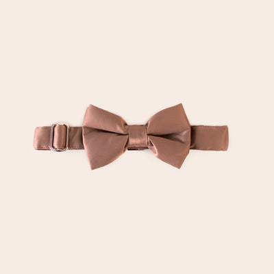Muggsy Dog Bow Tie Collar in Desert Rose by Birdy Grey, front view