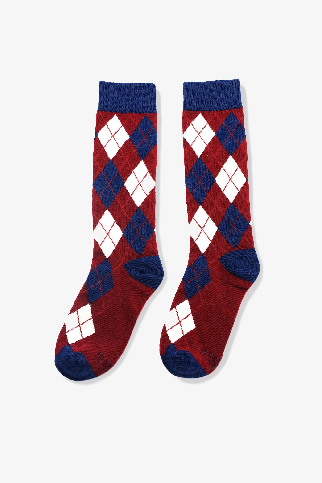Argyle Groomsmen Socks By No Cold Feet - Burgundy