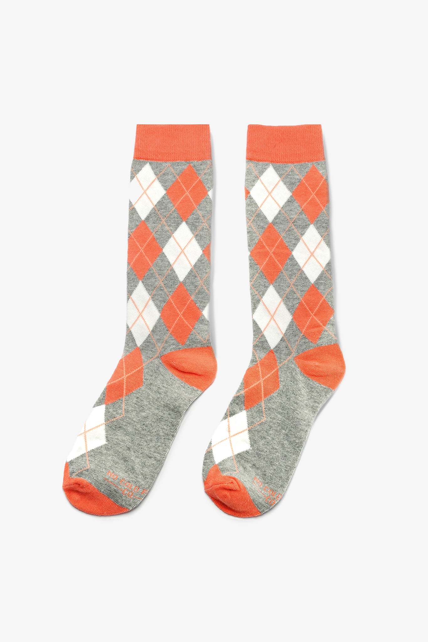 Argyle Groomsmen Socks By No Cold Feet - Coral