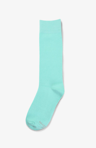 Solid Groomsmen Socks By No Cold Feet - Mint