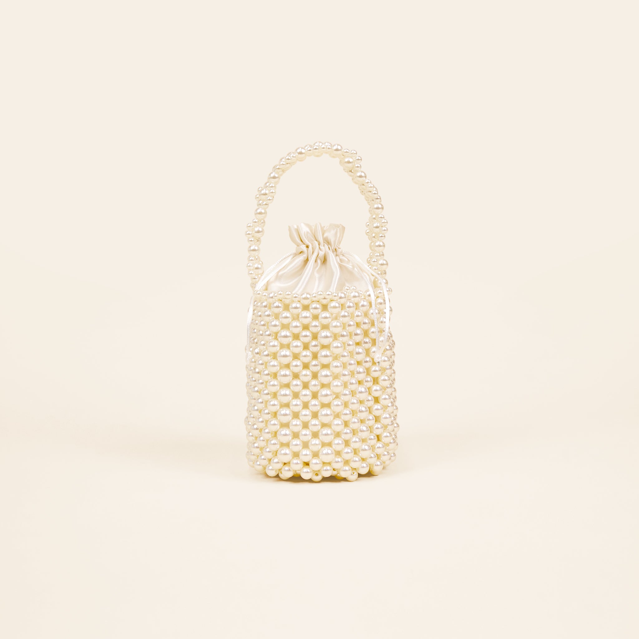 Pearl Bucket Clutch, front view