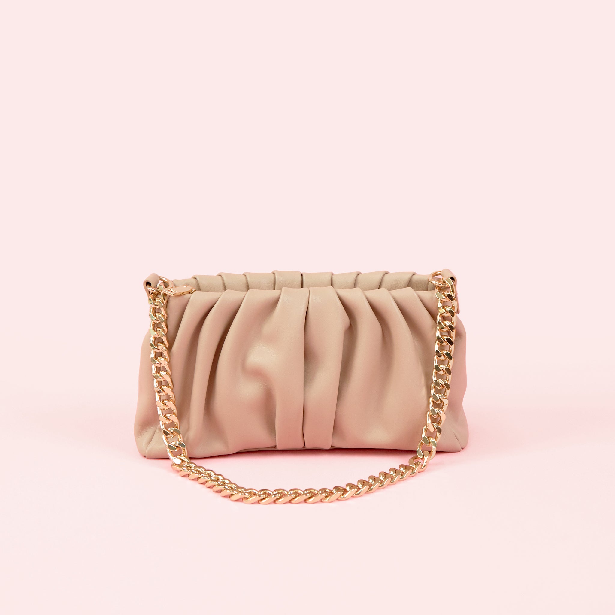 Tyra Ruched Bag in Black - Glue Store