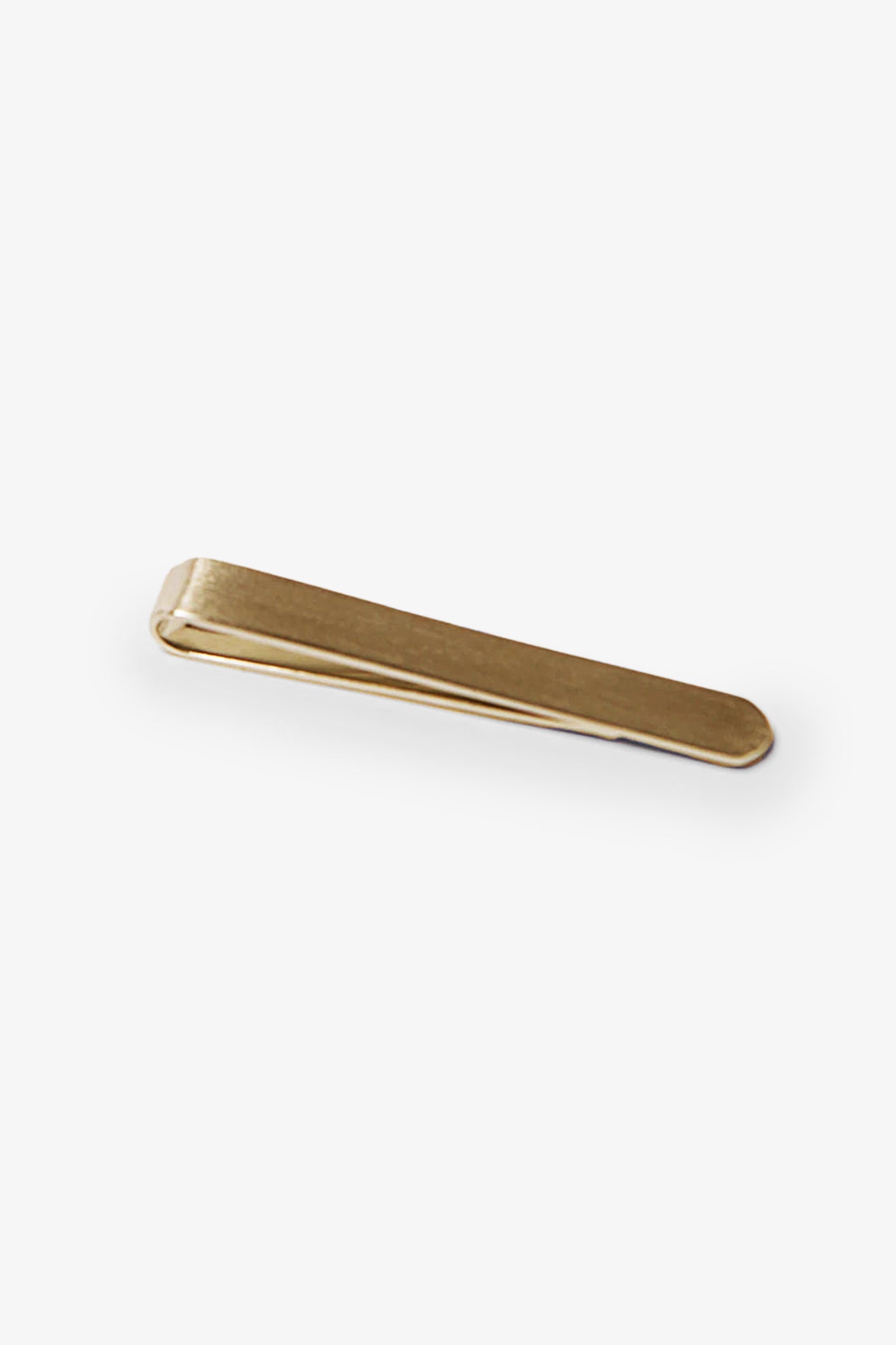 Gold Tie Bar by SuitShop, front view