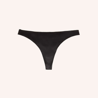Thong Underwear in black, front view