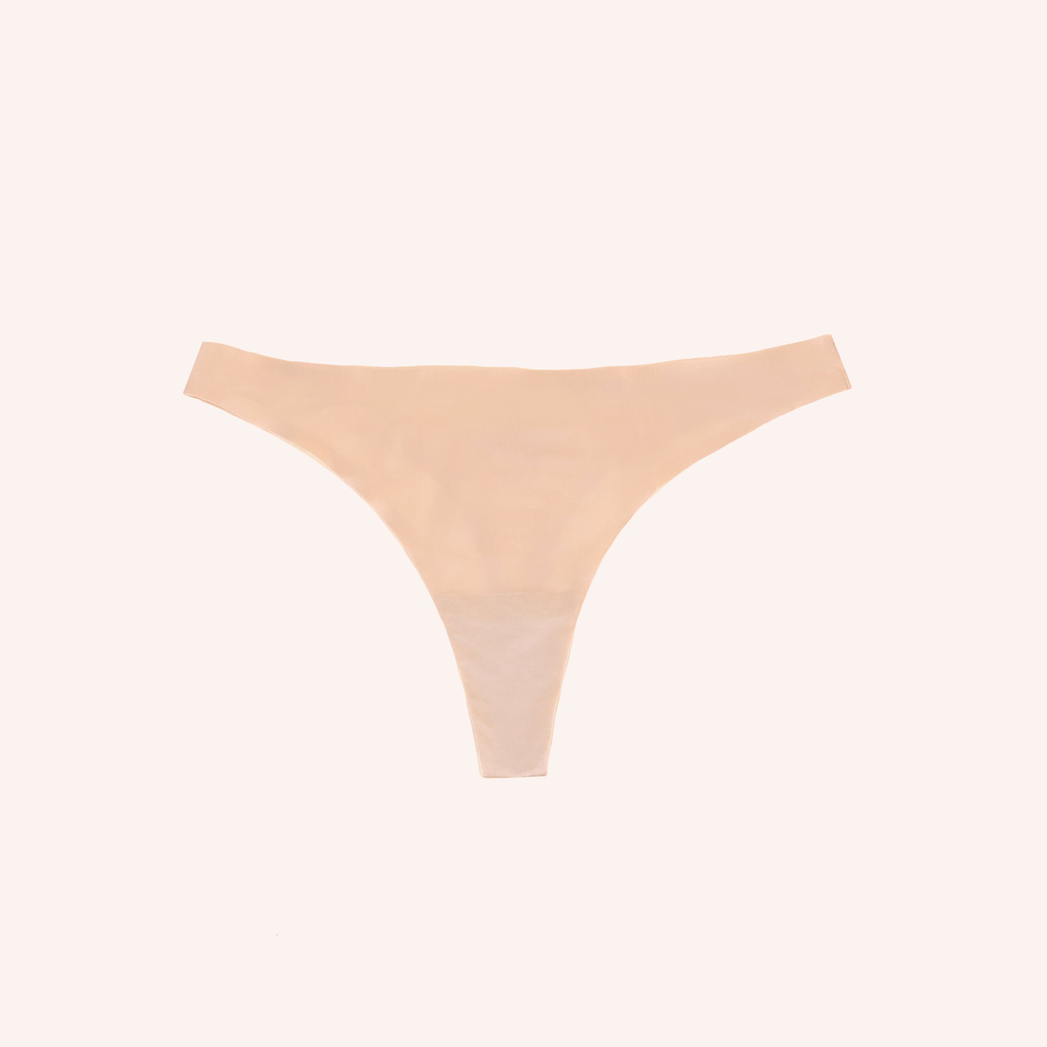 Thong Underwear in Taupe, front view