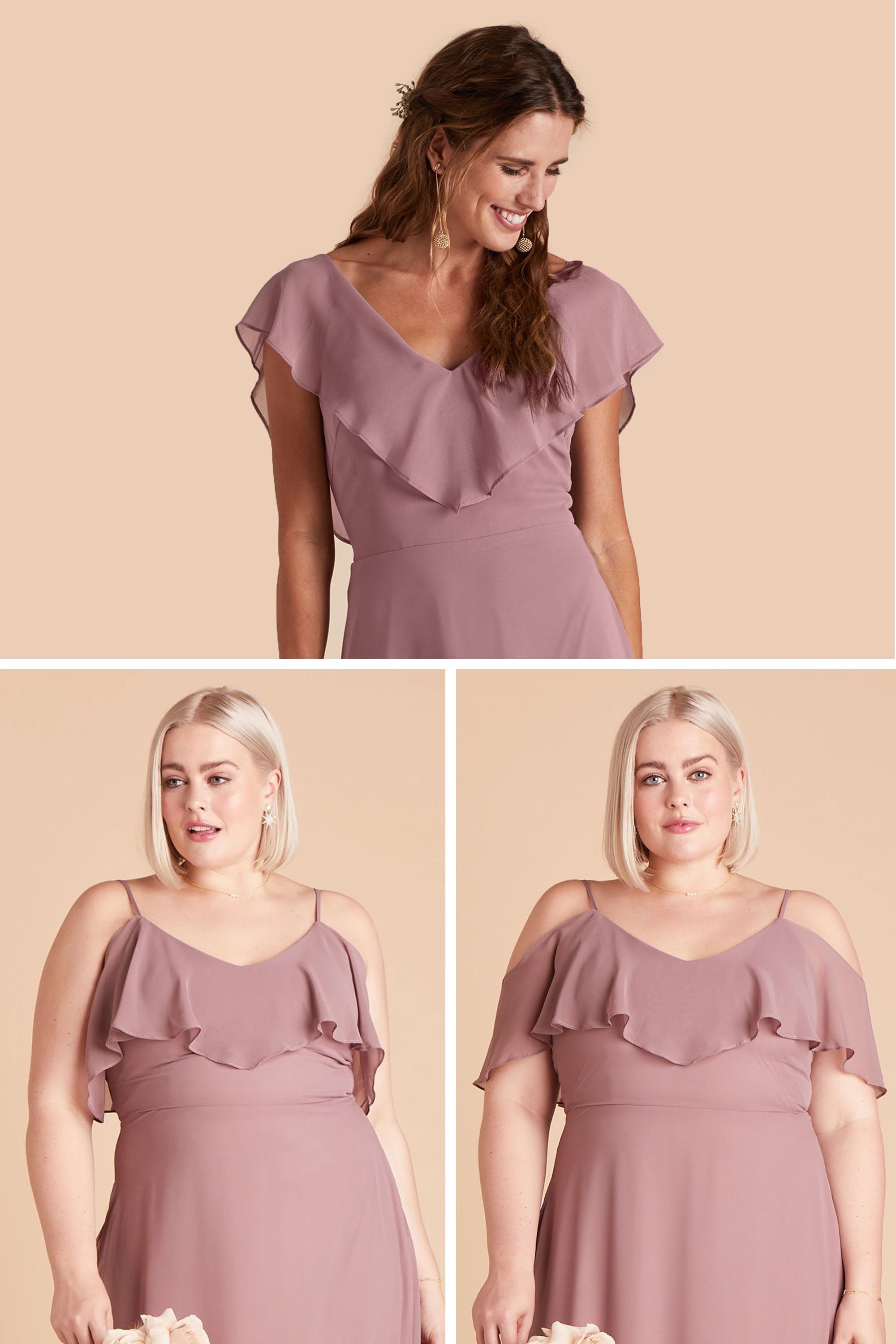 Taupe Jane Convertible Dress by Birdy Grey