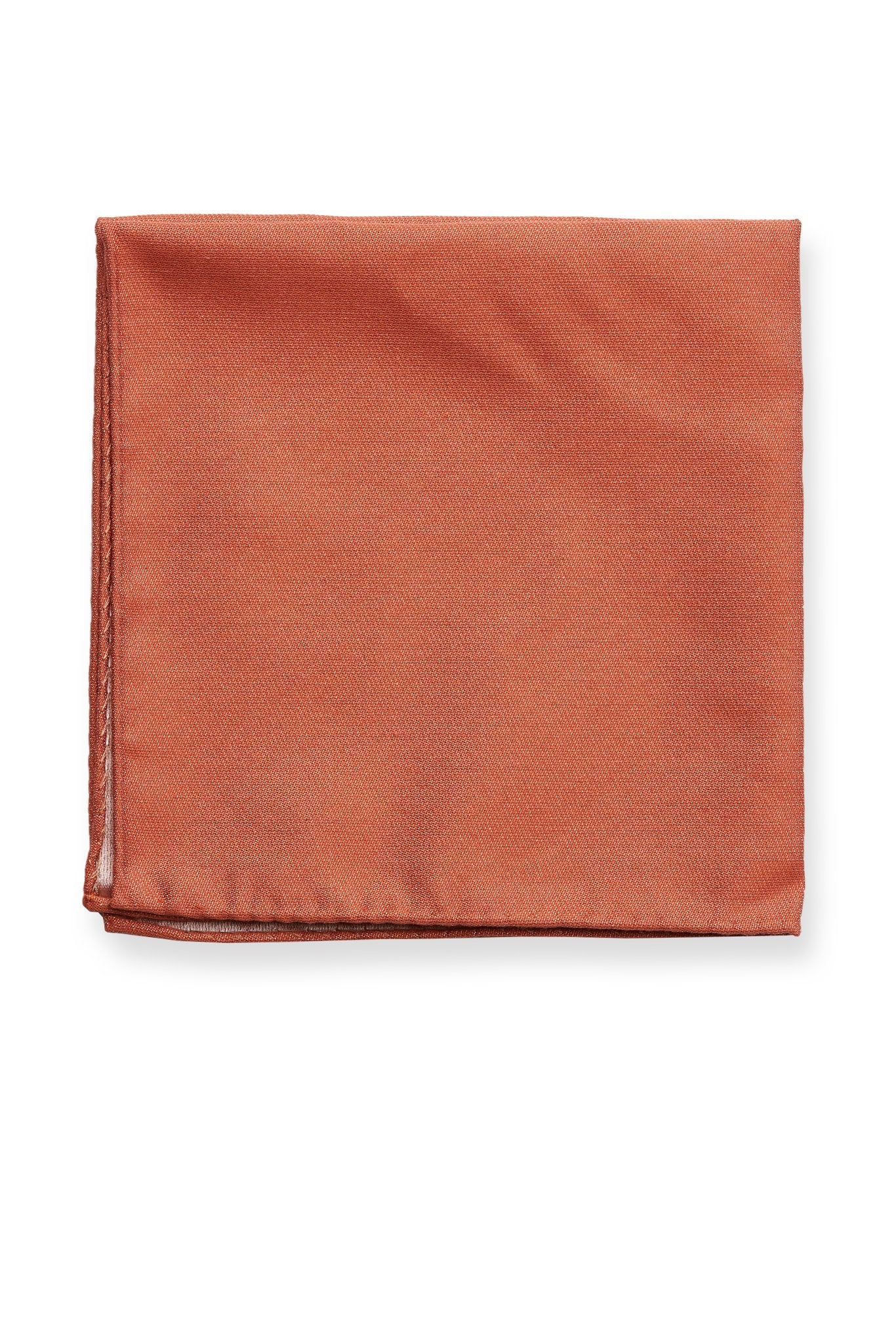 Didi Pocket Square in terracotta by Birdy Grey, front view