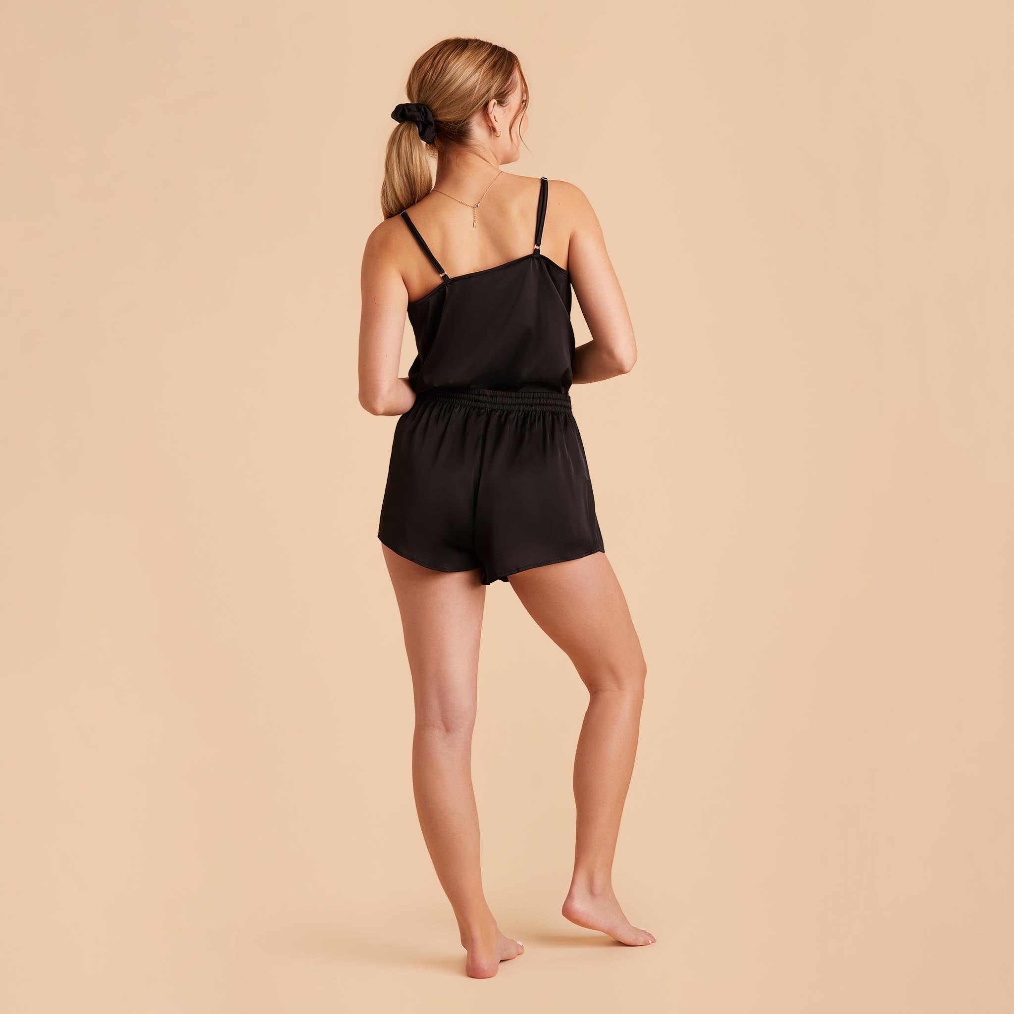 Olivia Cami top in black by Birdy Grey, back view