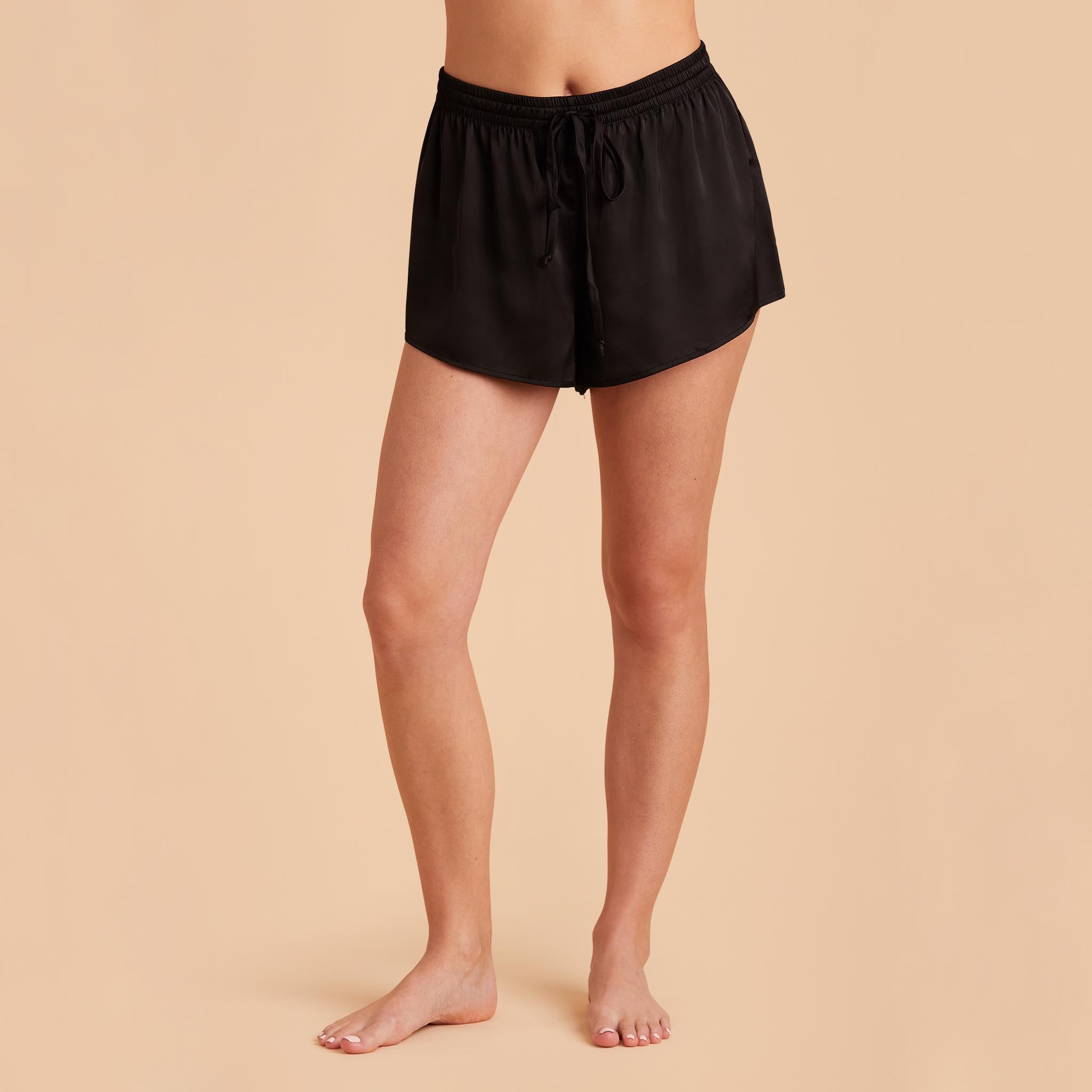 Olivia PJ Shorts in black front view