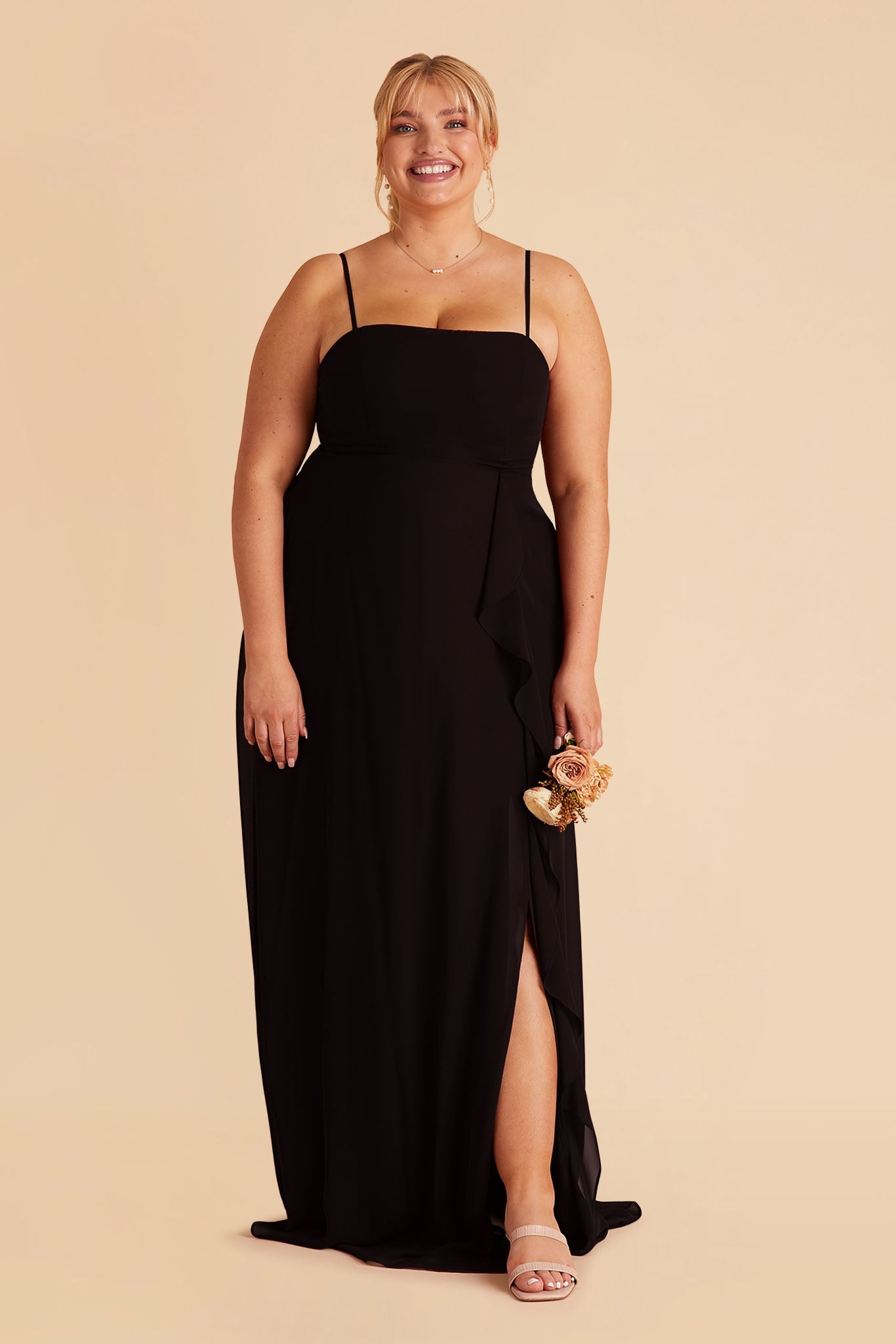Winnie Convertible Chiffon Dress - Black