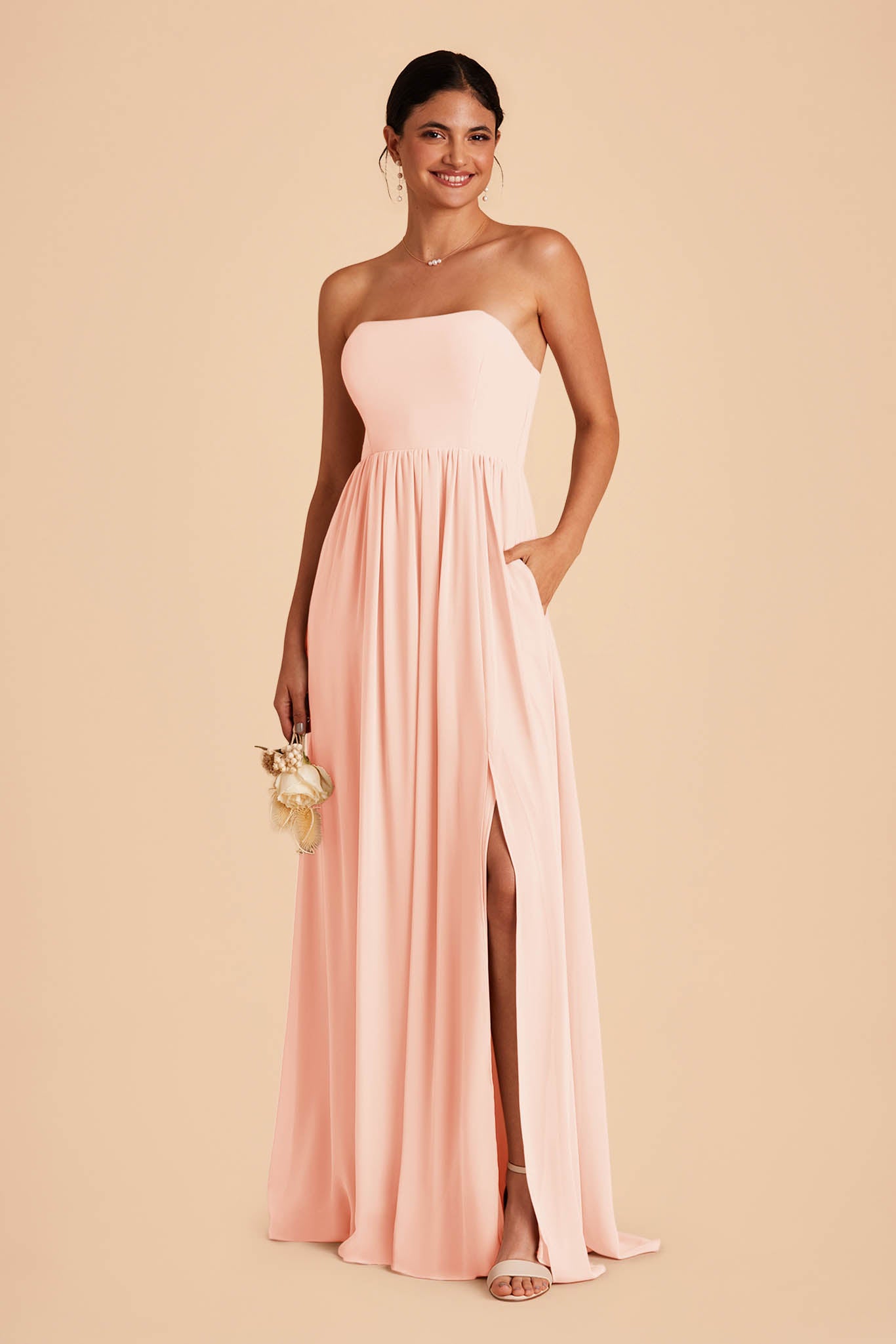 Blush Pink August Convertible Dress by Birdy Grey