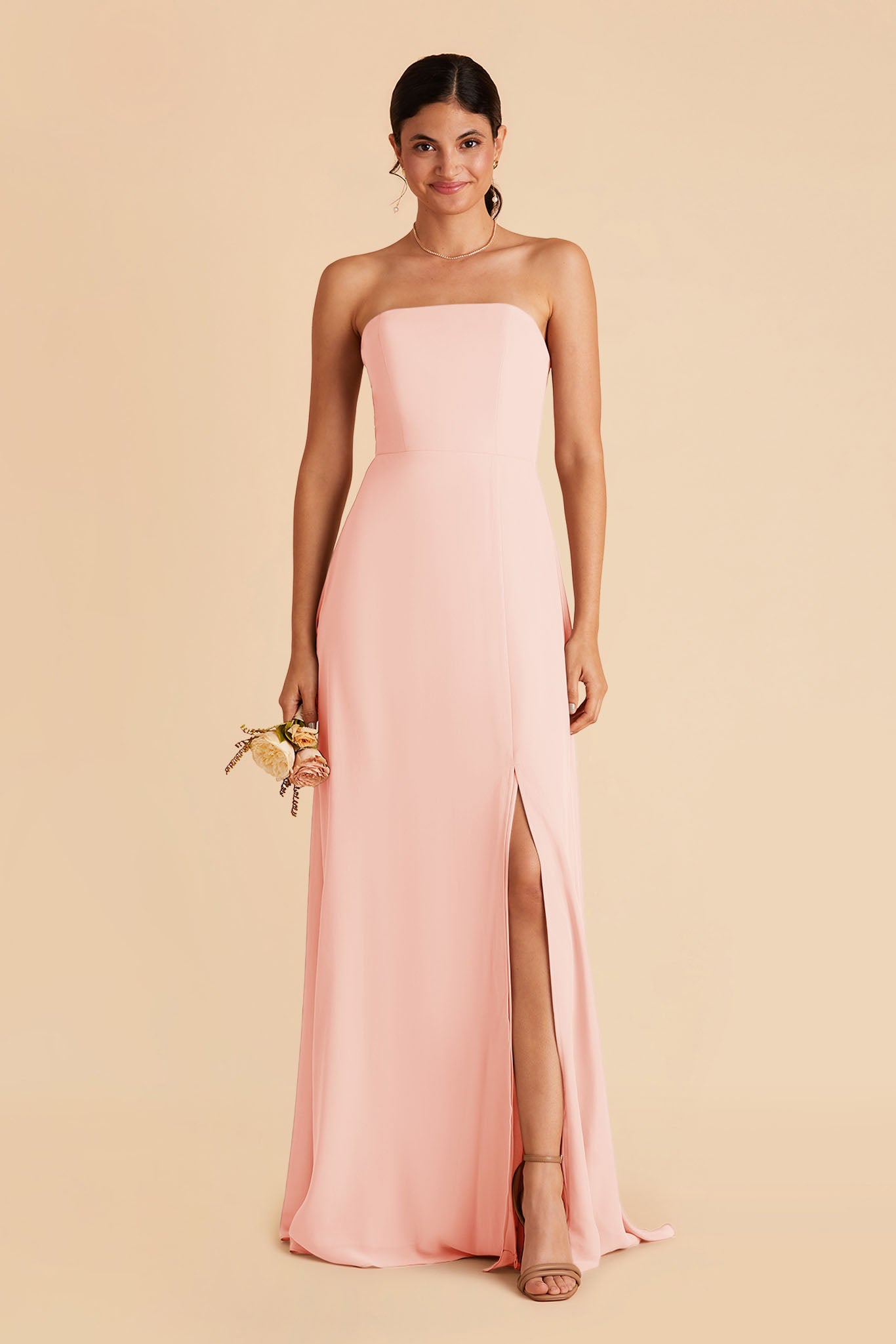 Blush Pink Chris Convertible Chiffon Dress by Birdy Grey
