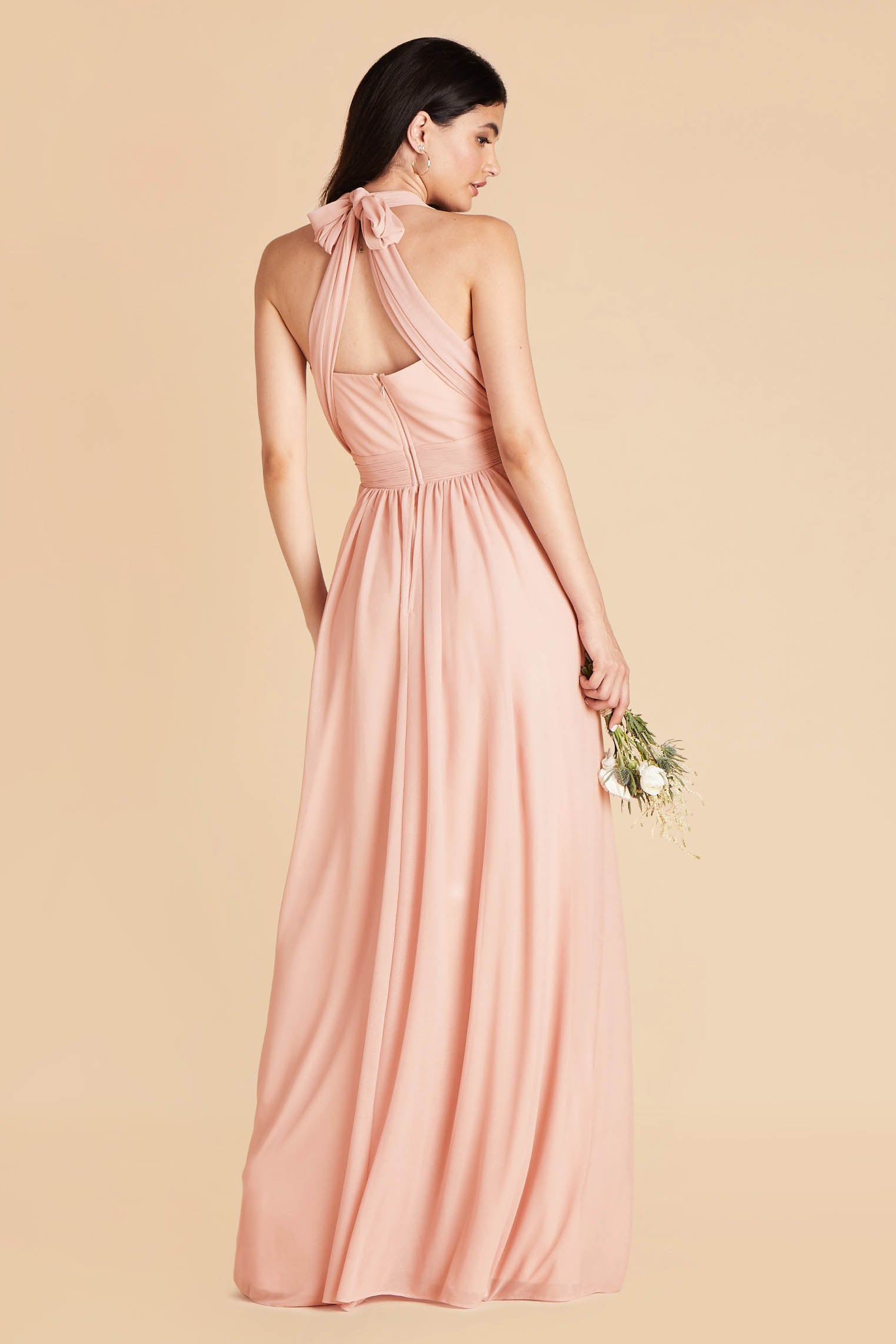 Grace convertible bridesmaid dress in Blush Pink Chiffon