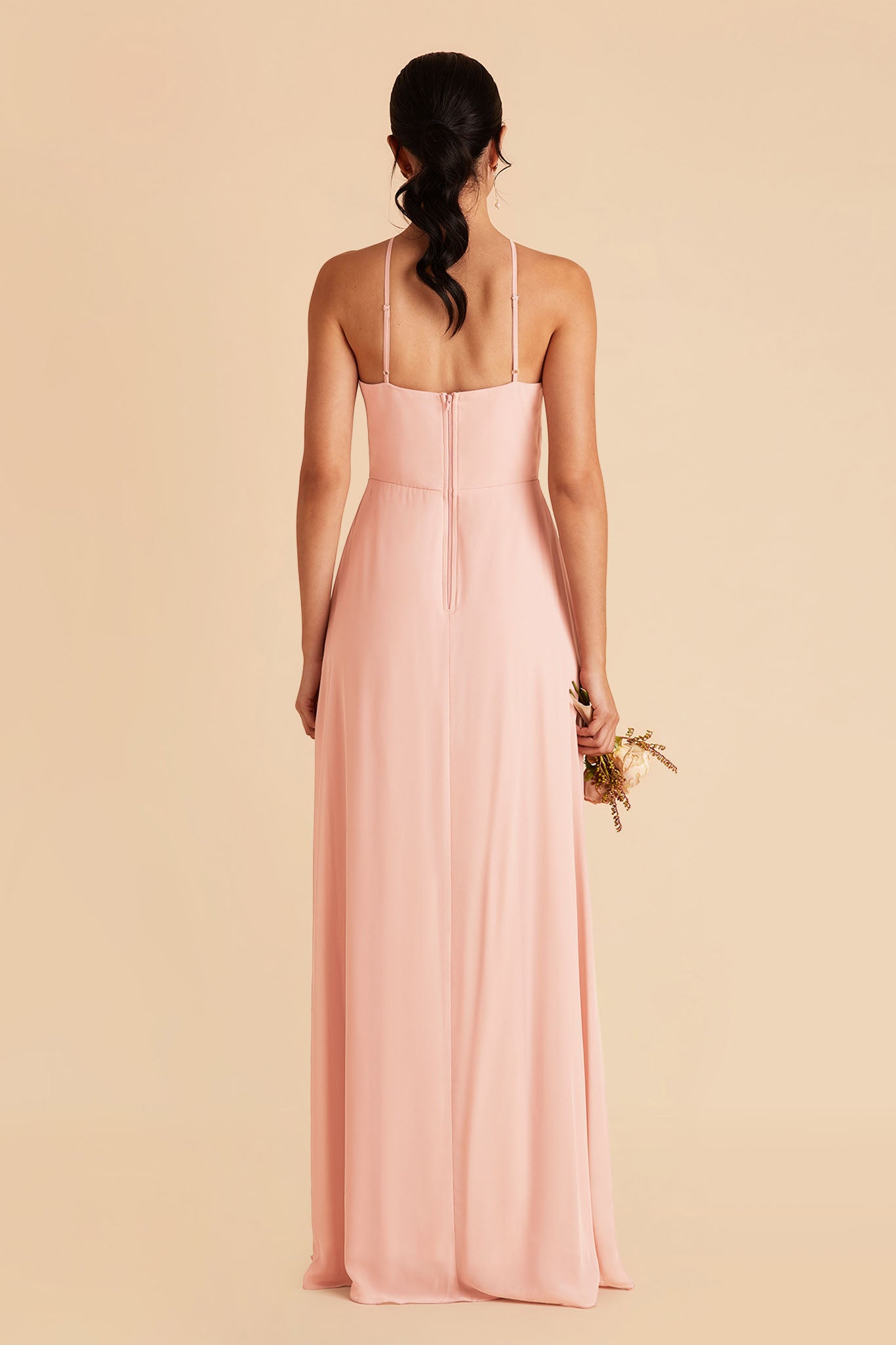 Blush Pink Juliet Chiffon Dress by Birdy Grey