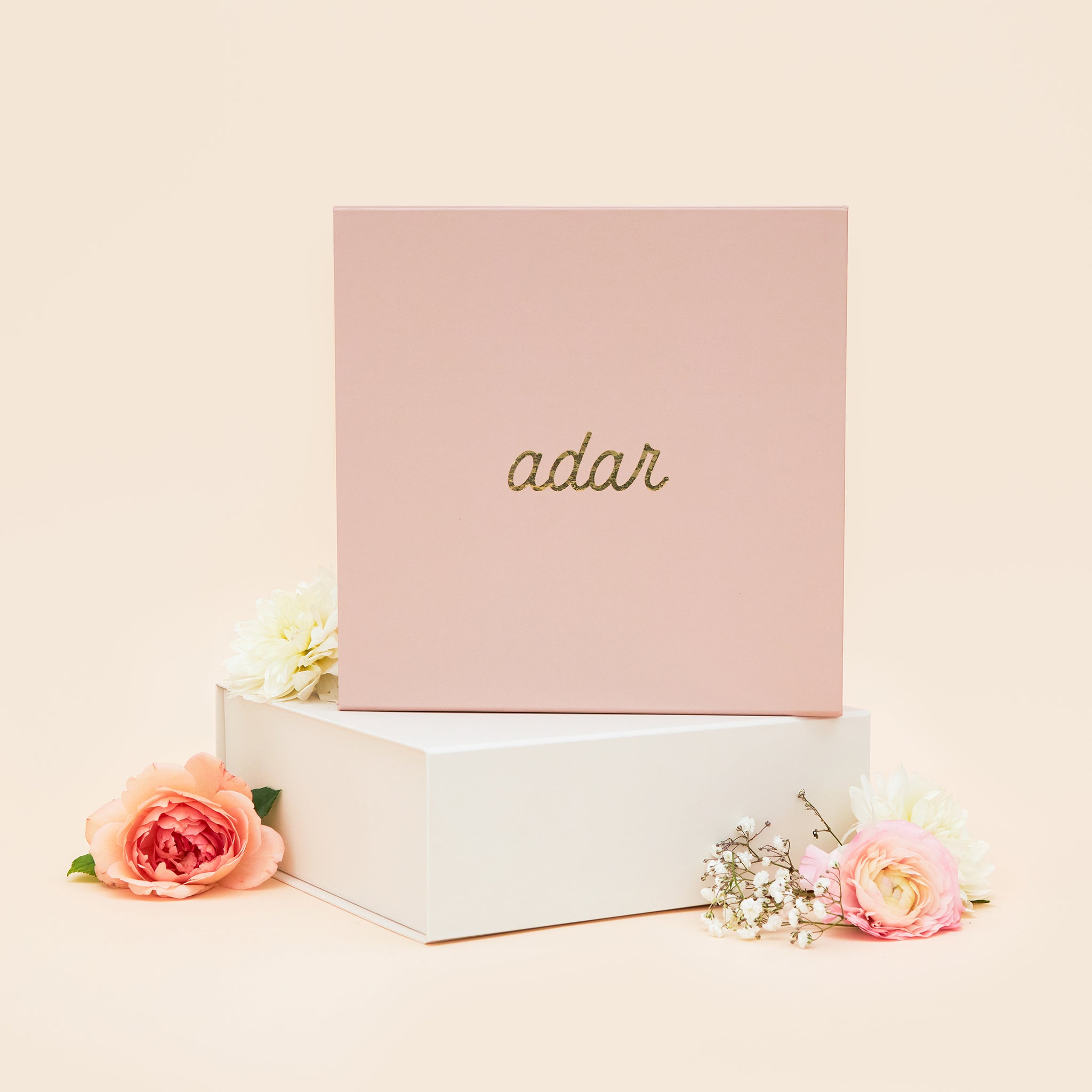 Personalized Proposal Box in Pink, front view