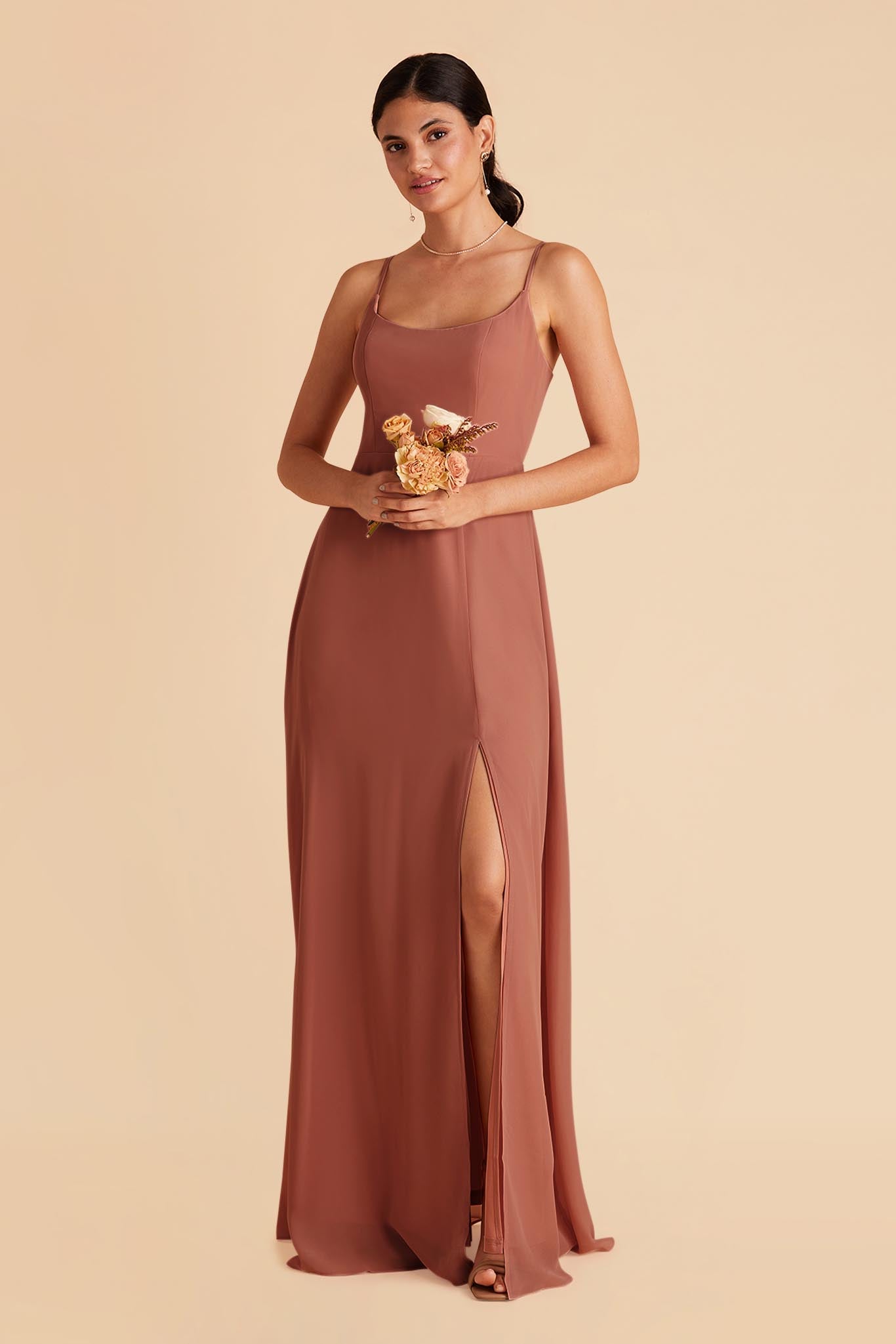 Desert Rose Amy Chiffon Dress by Birdy Grey