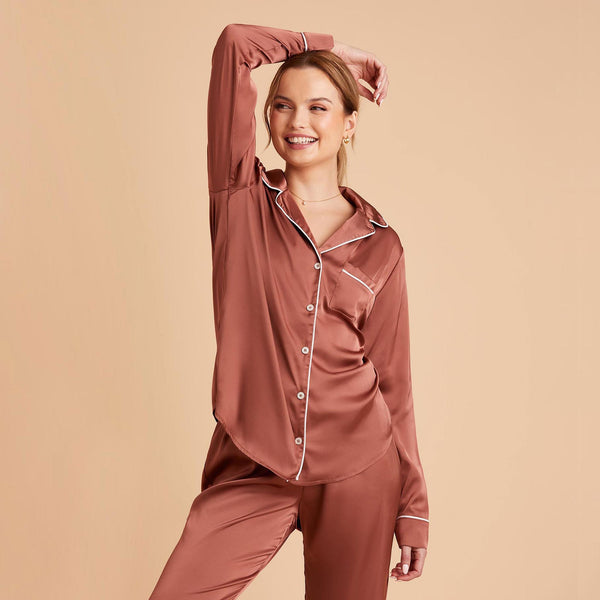 Pyjama Femme Rose Satin