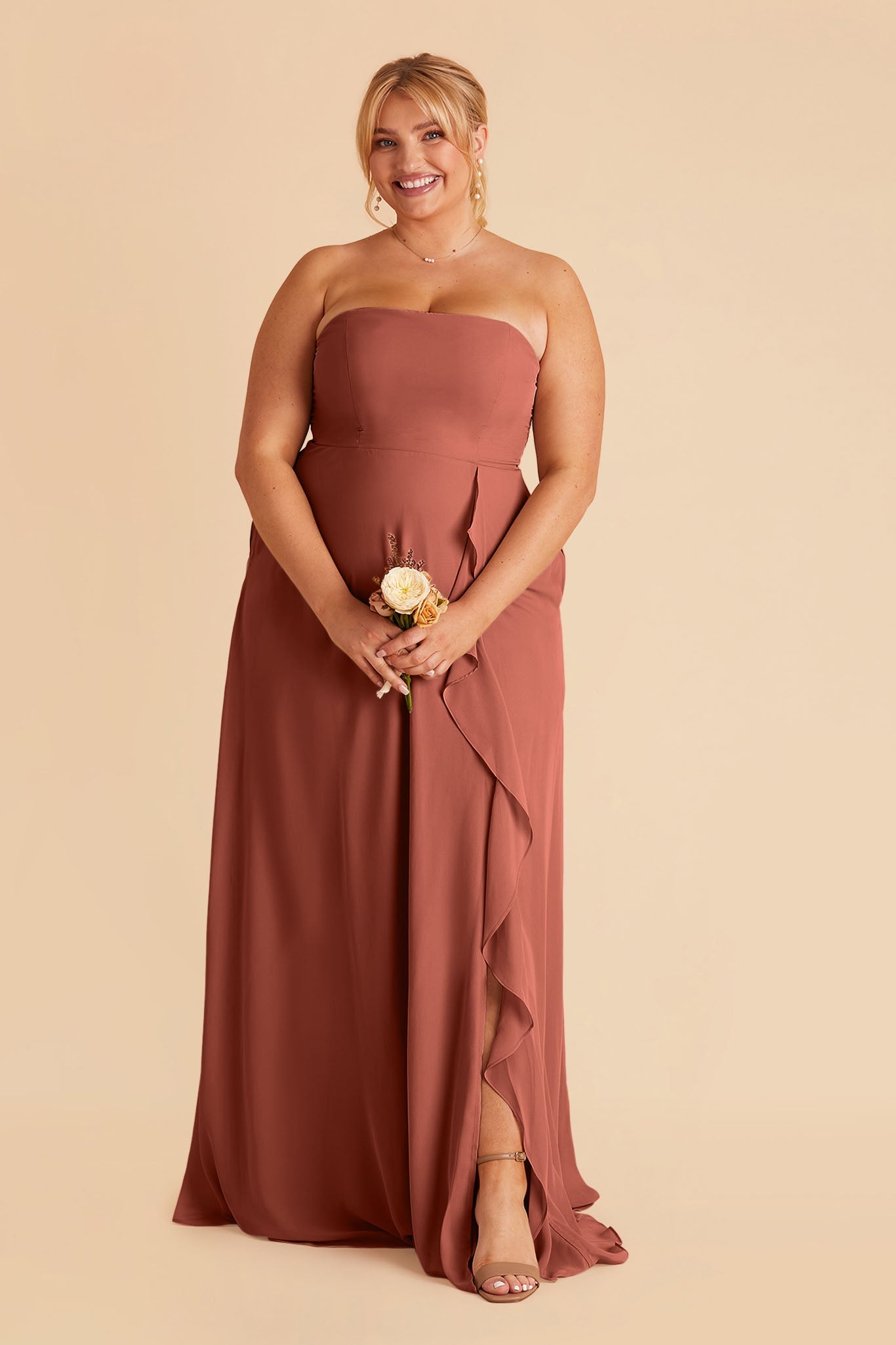 Desert Rose Winnie Convertible Chiffon Dress by Birdy Grey