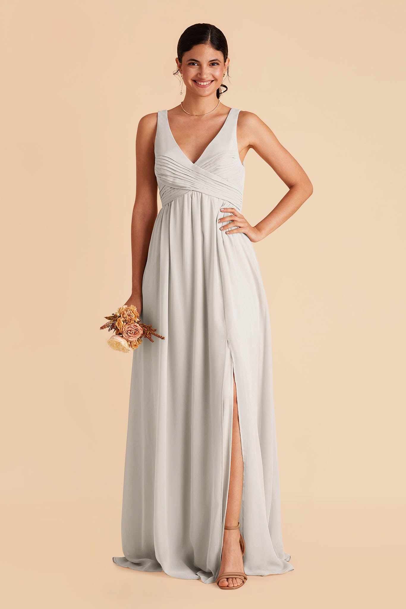 Dove Gray Laurie Empire Dress by Birdy Grey