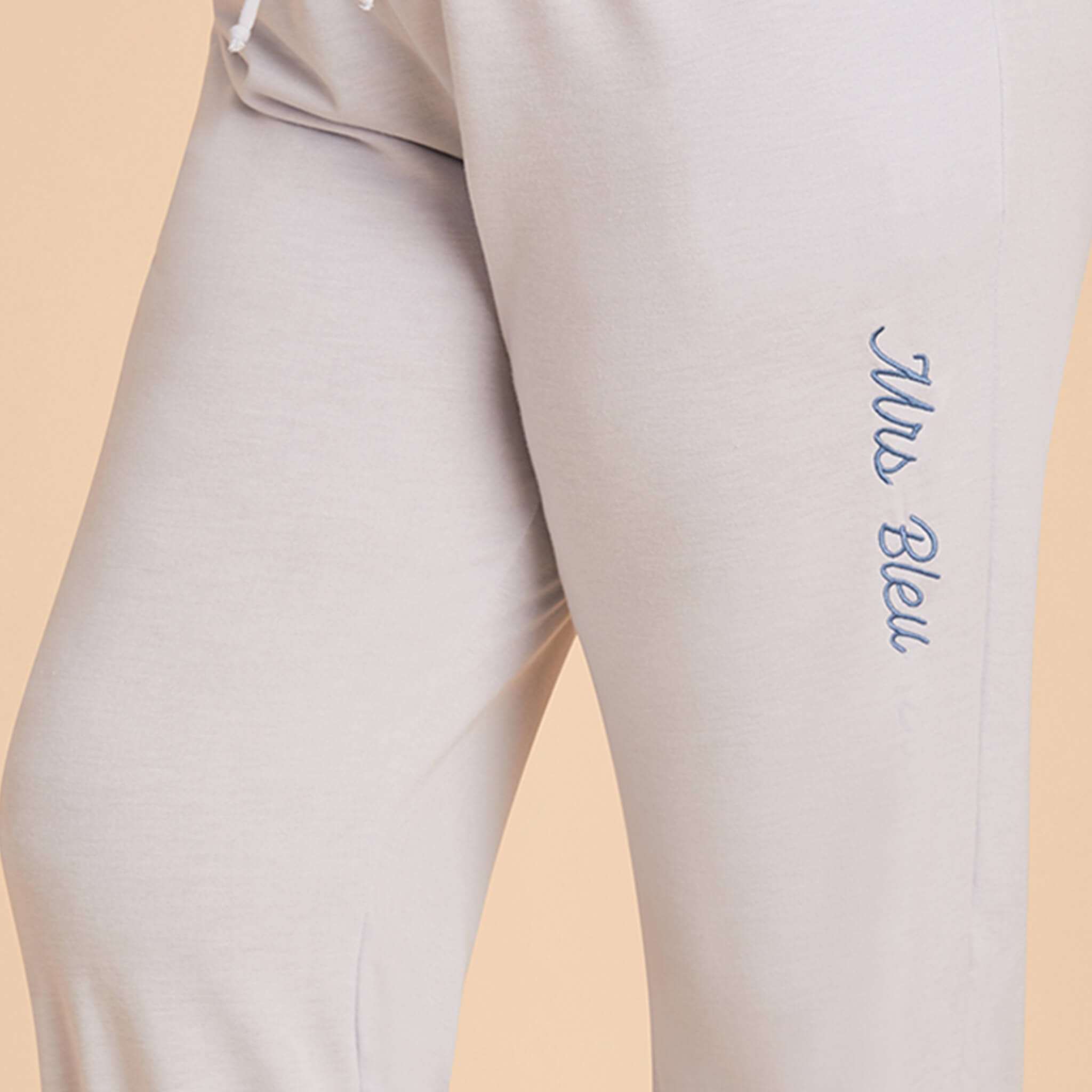Plus Size Light Blue sweatpants with personalization