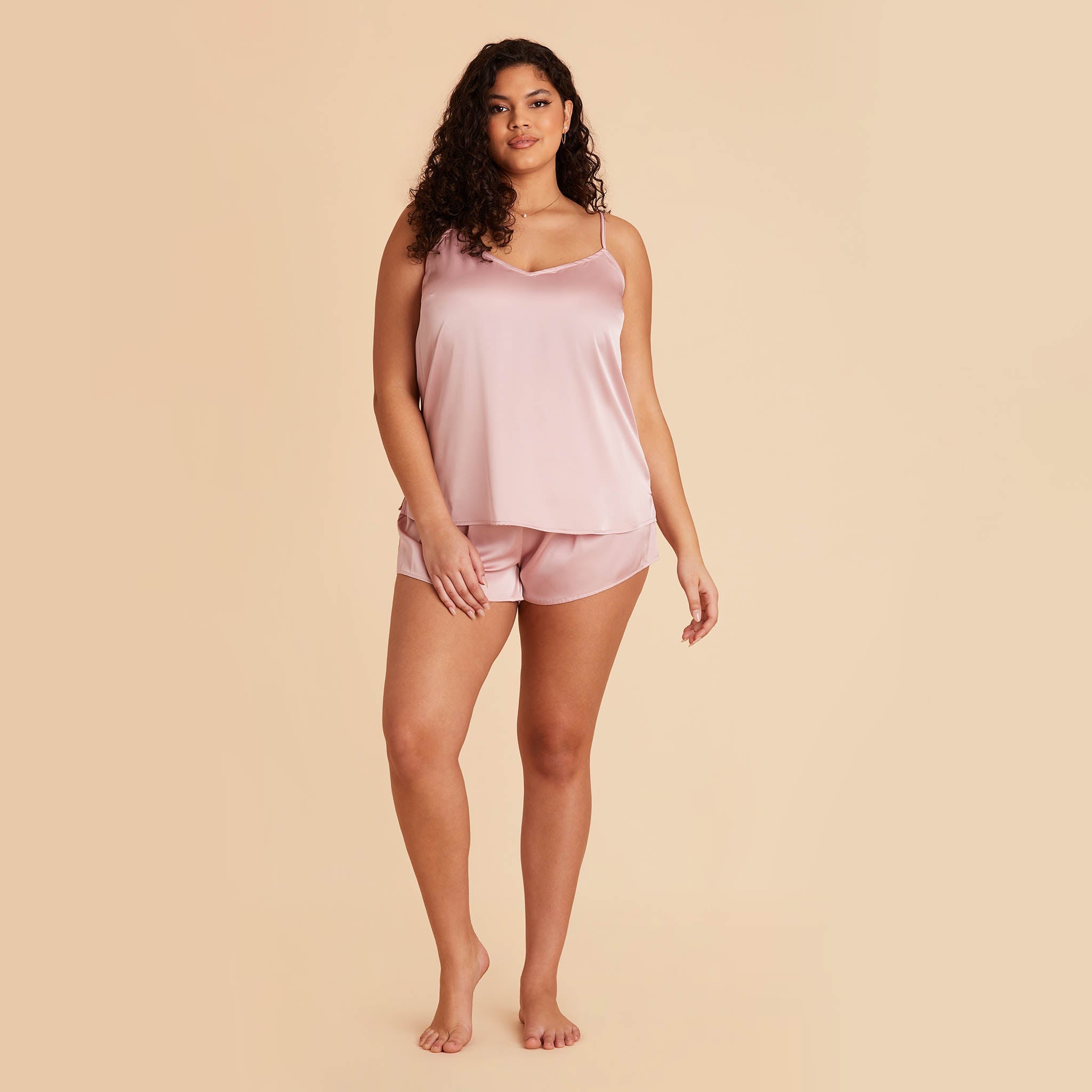 Olivia Cami and Shorts Set - Dusty Pink