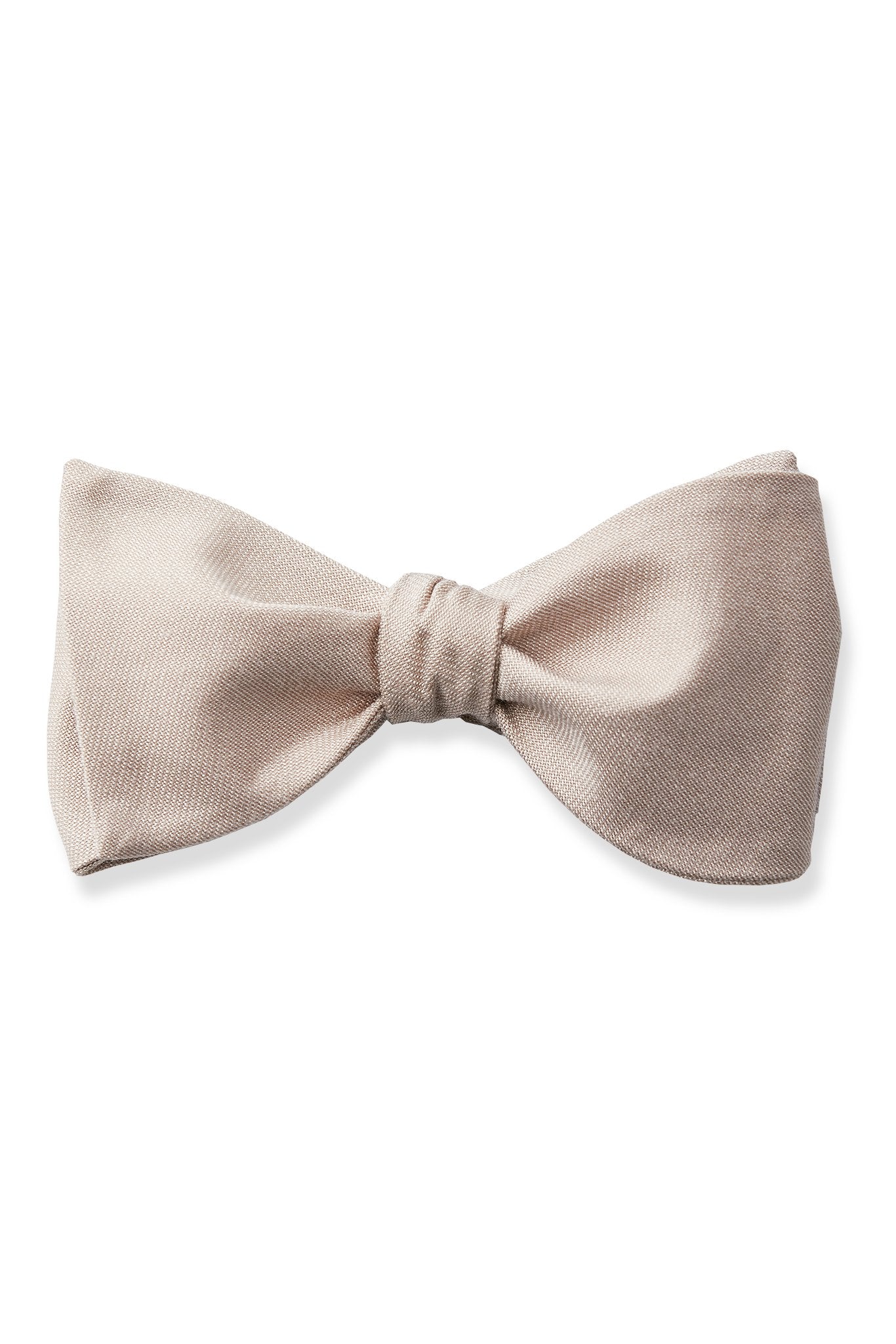 Daniel Bow Tie in taupe by Birdy Grey, front view