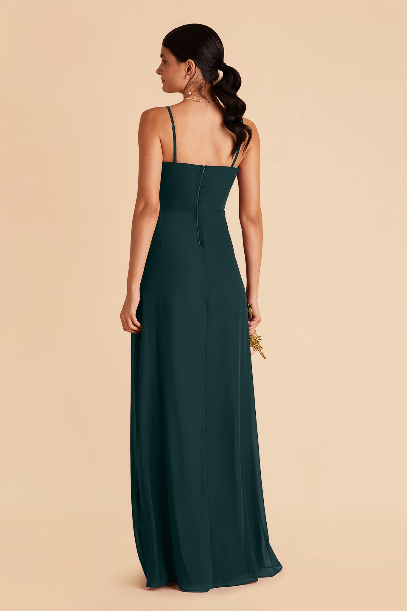 Emerald Chris Convertible Chiffon Dress by Birdy Grey