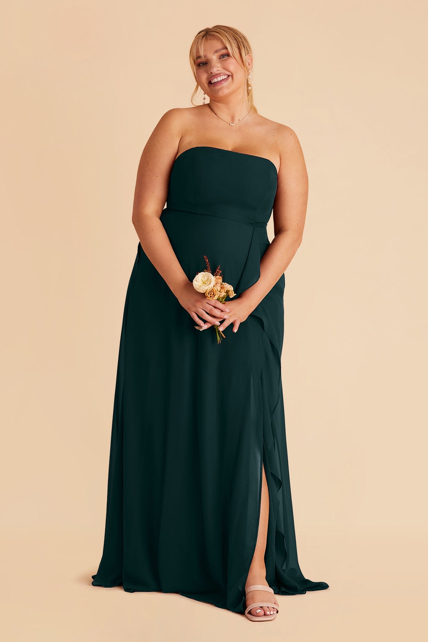 Winnie Convertible Chiffon Dress - Emerald