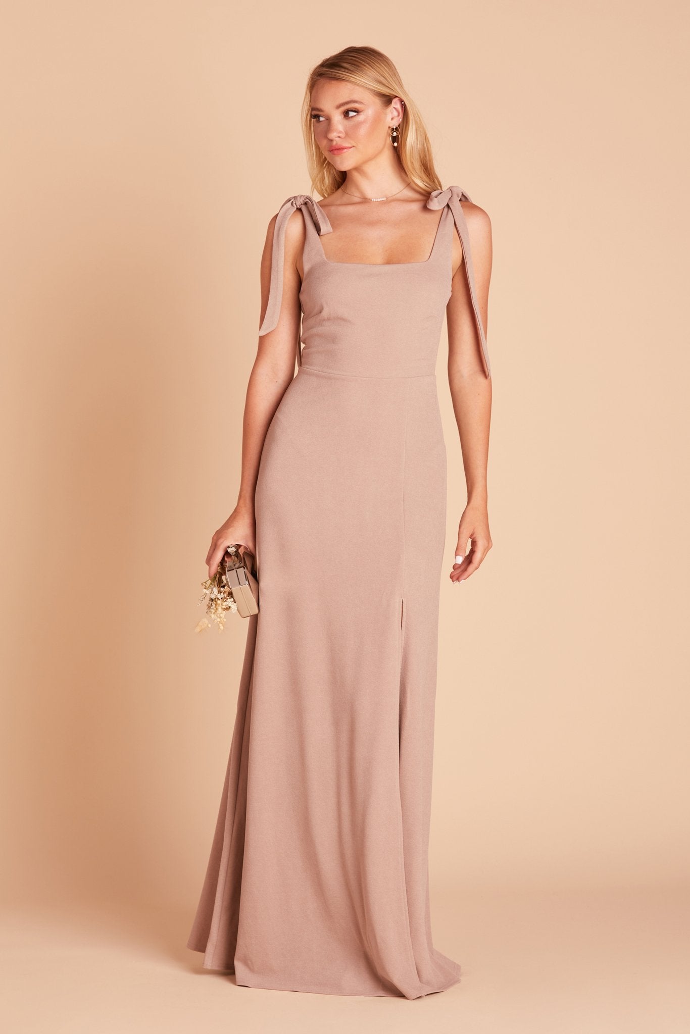 Taupe Alex Convertible Dress by Birdy Grey