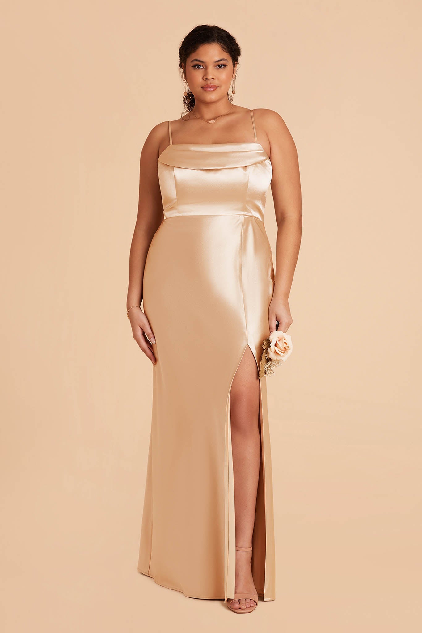 Gold Mia Convertible Dress by Birdy Grey