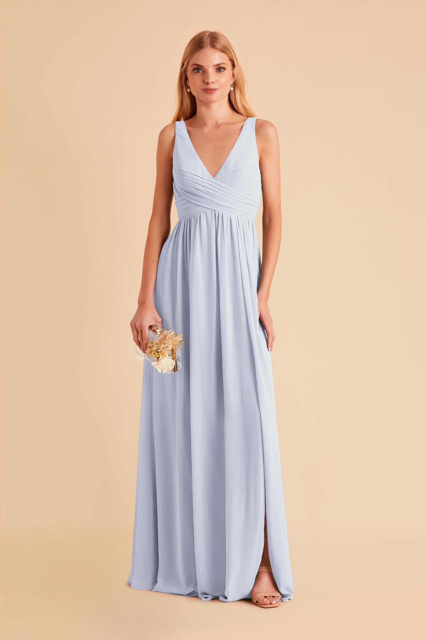 Ice Blue Laurie Empire Dress by Birdy Grey