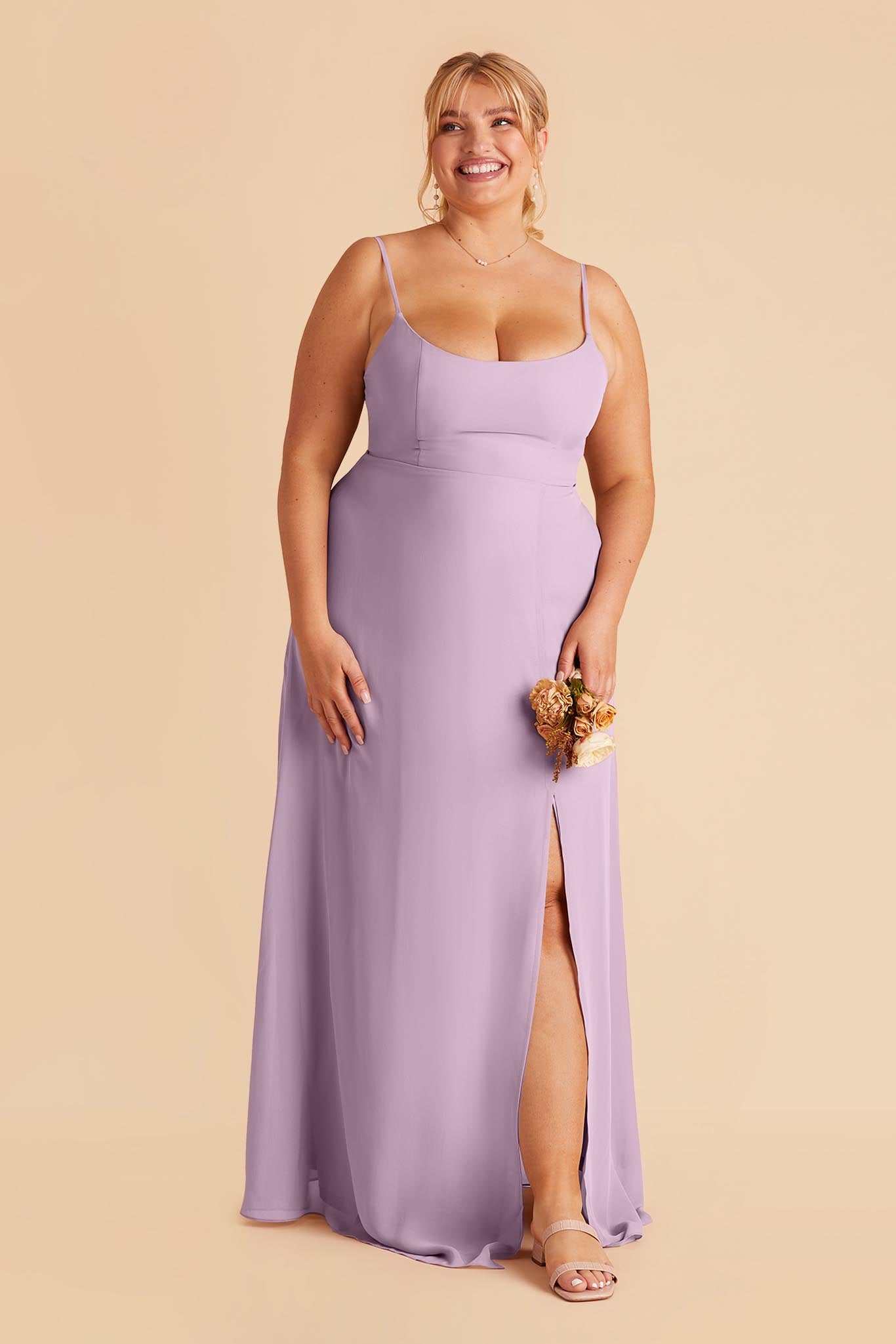 Amy Chiffon Dress - Lavender
