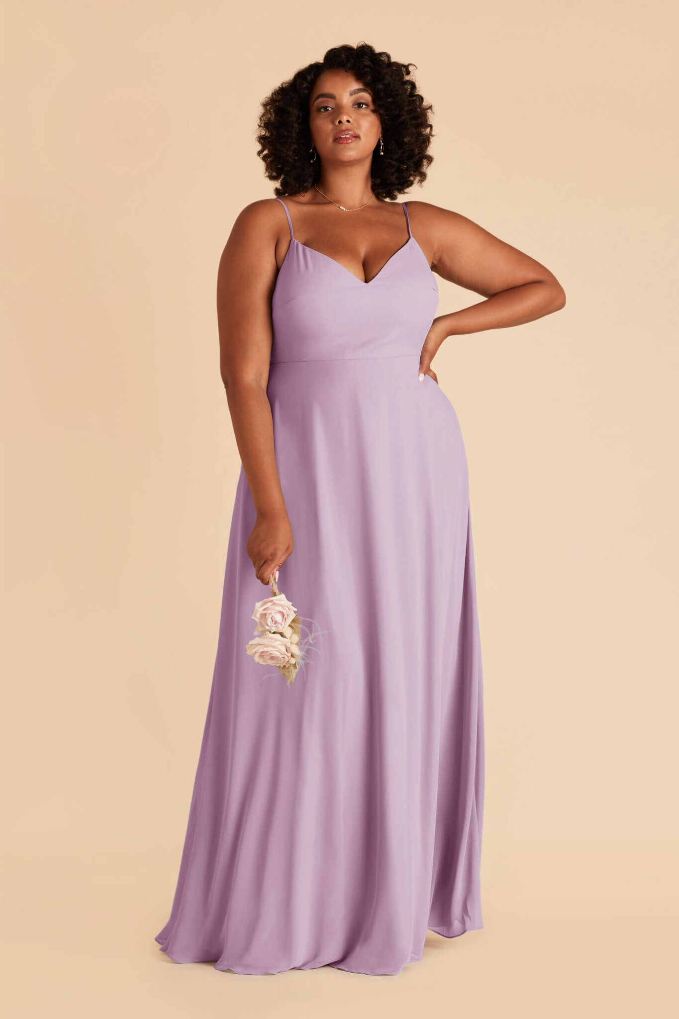 Devin Convertible Chiffon Lavender Slit Bridesmaid Dress